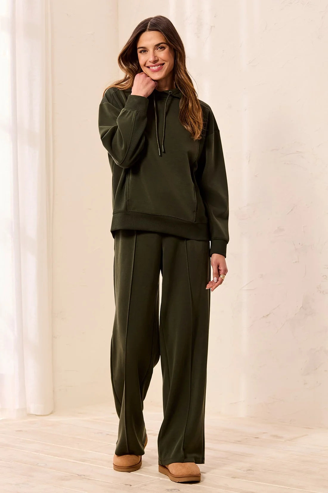 Tribal Soft Lounge Hoodie - Cedar Green