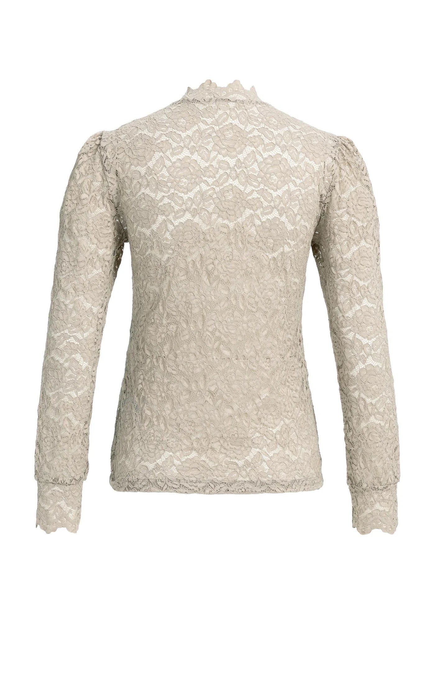 Yaya Lace Top - Cashmere Grey