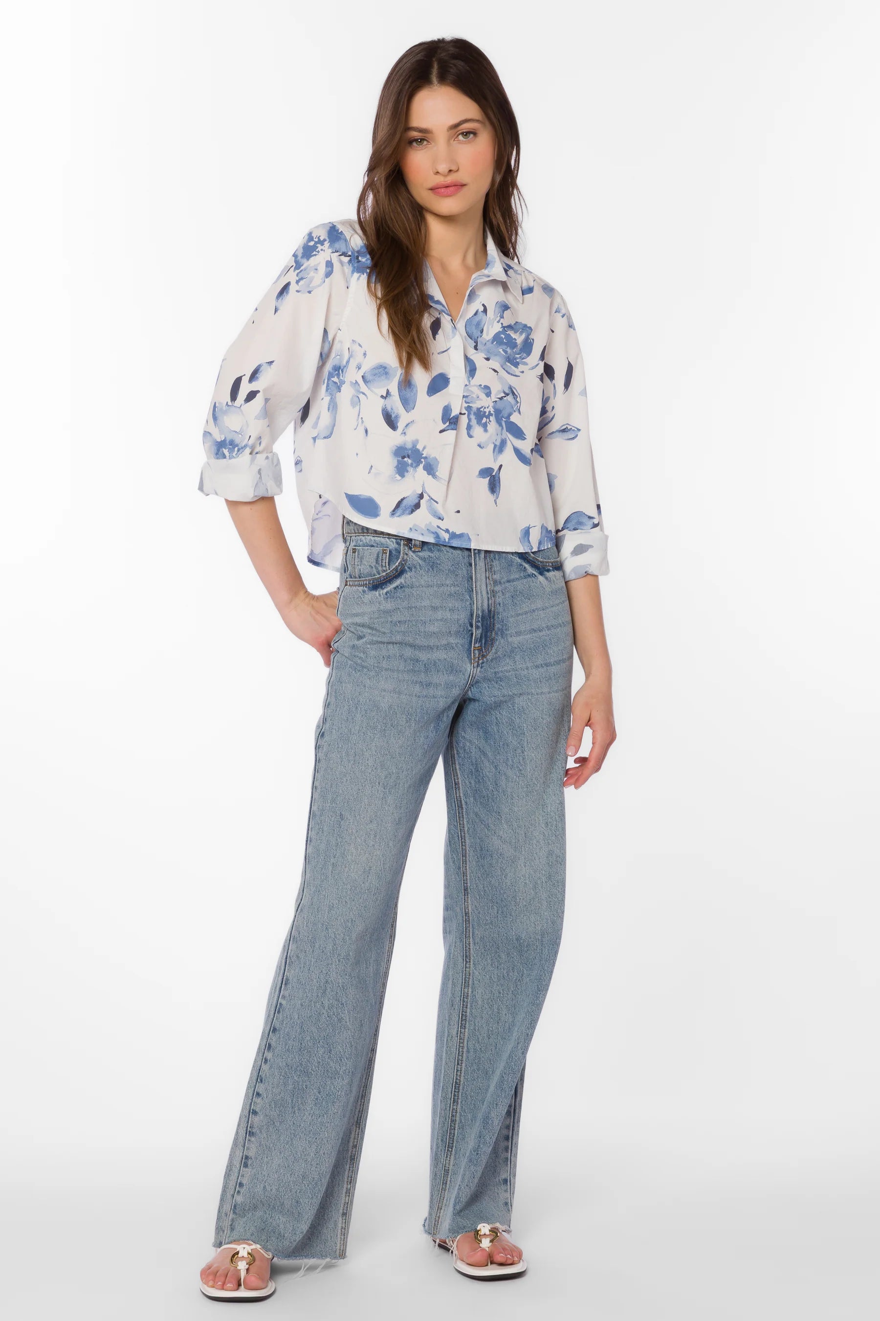 Velvet Heart Chandler Shirt - Washed Waterflower