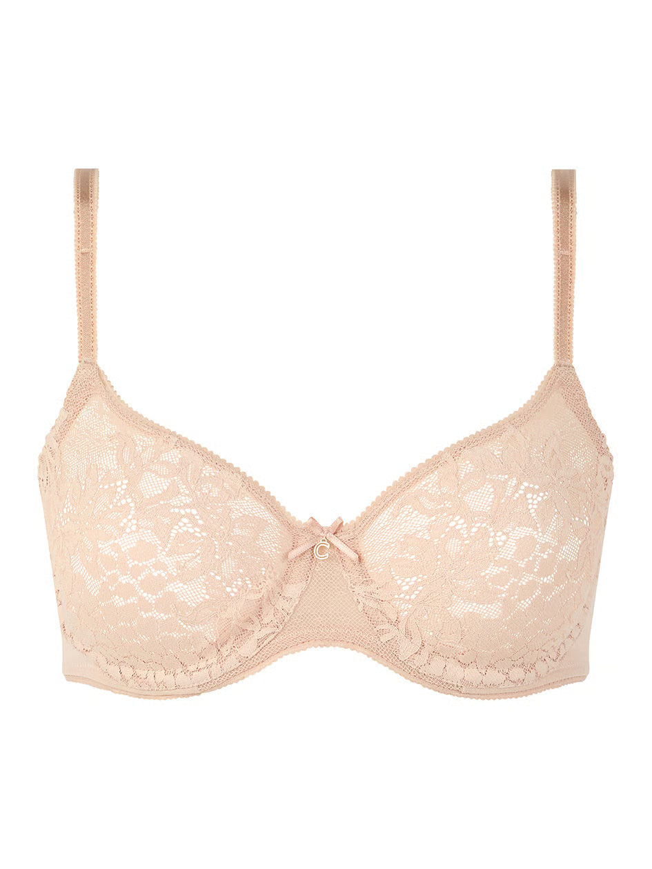 Chantelle Maris Seamless Lace Bra - Nude Blush