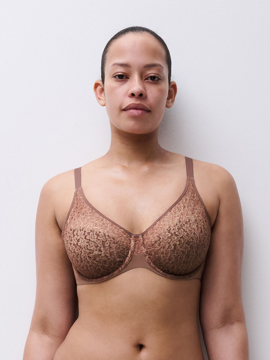 Chantelle Norah Covered Moulded Bra - Wild Brown
