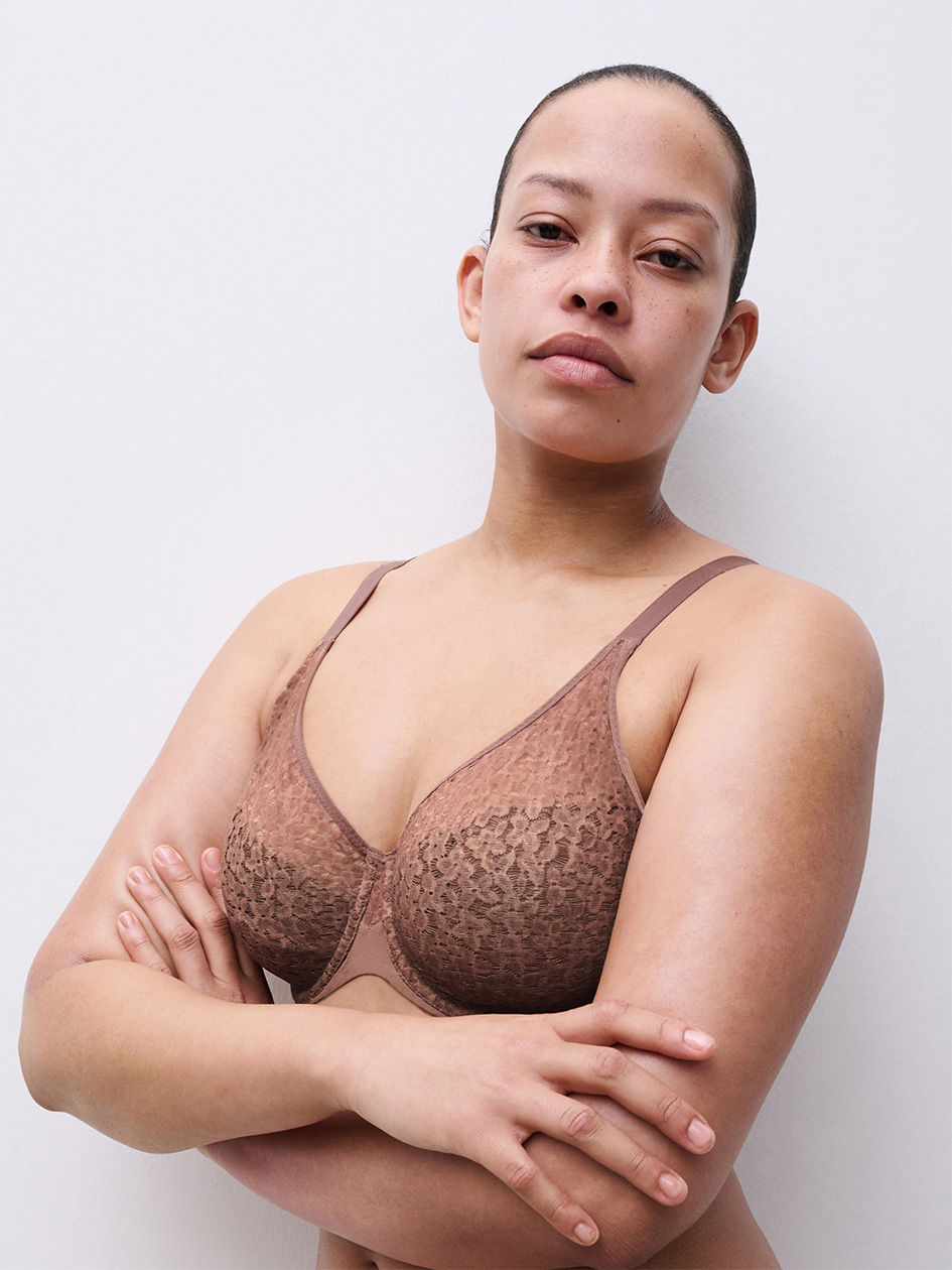 Chantelle Norah Covered Moulded Bra - Wild Brown