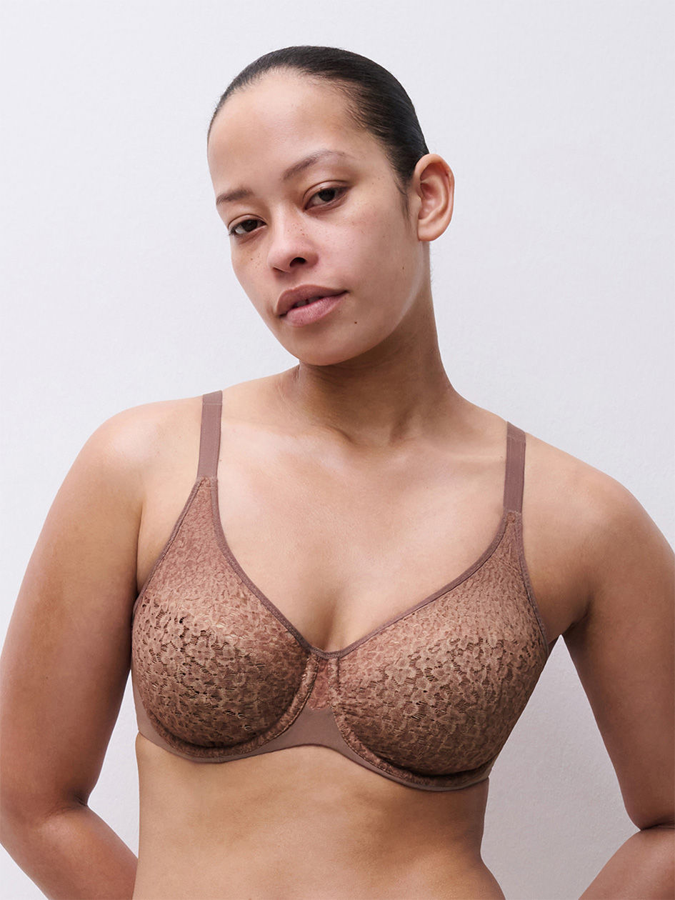 Chantelle Norah Covered Moulded Bra - Wild Brown