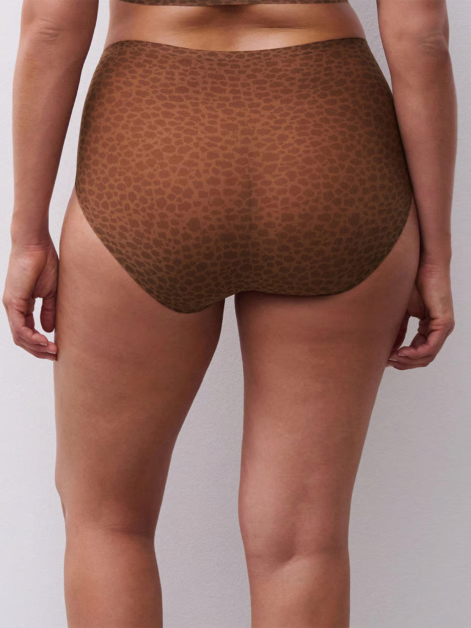 Chantelle Soft Stretch Full Panty - Wild Brown