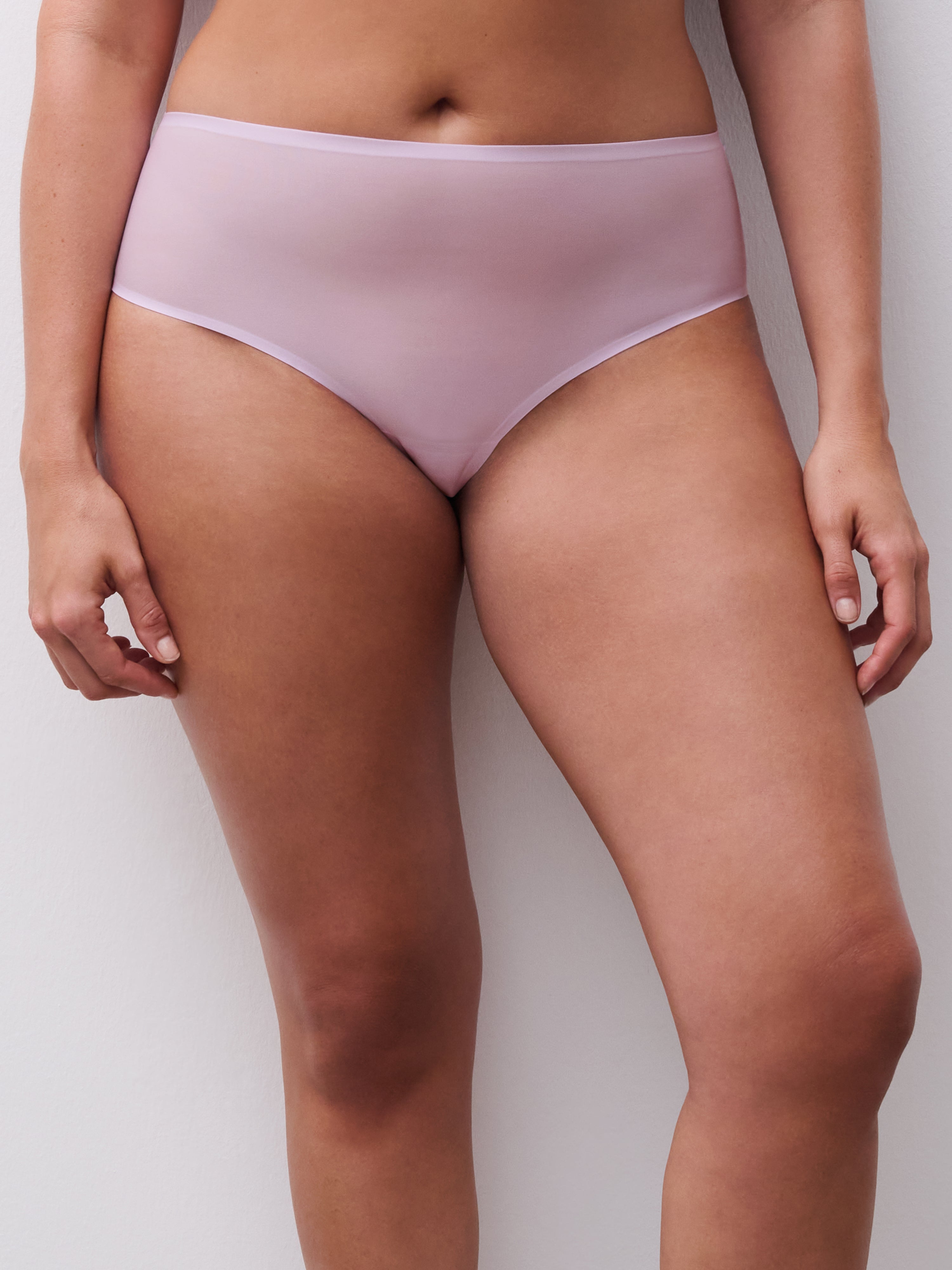 Chantelle Soft Stretch High Waisted Thong - Mauve