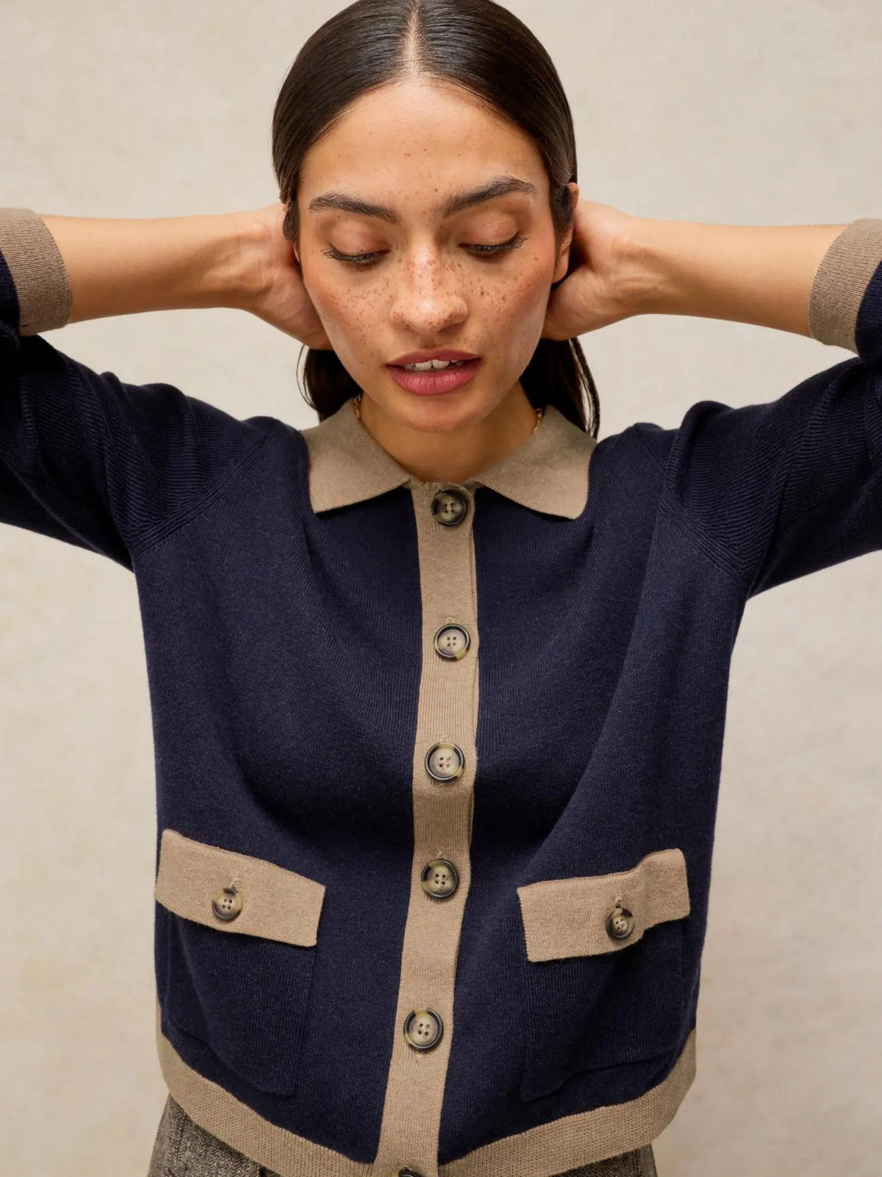 White Stuff Charlotte Cardi - Navy
