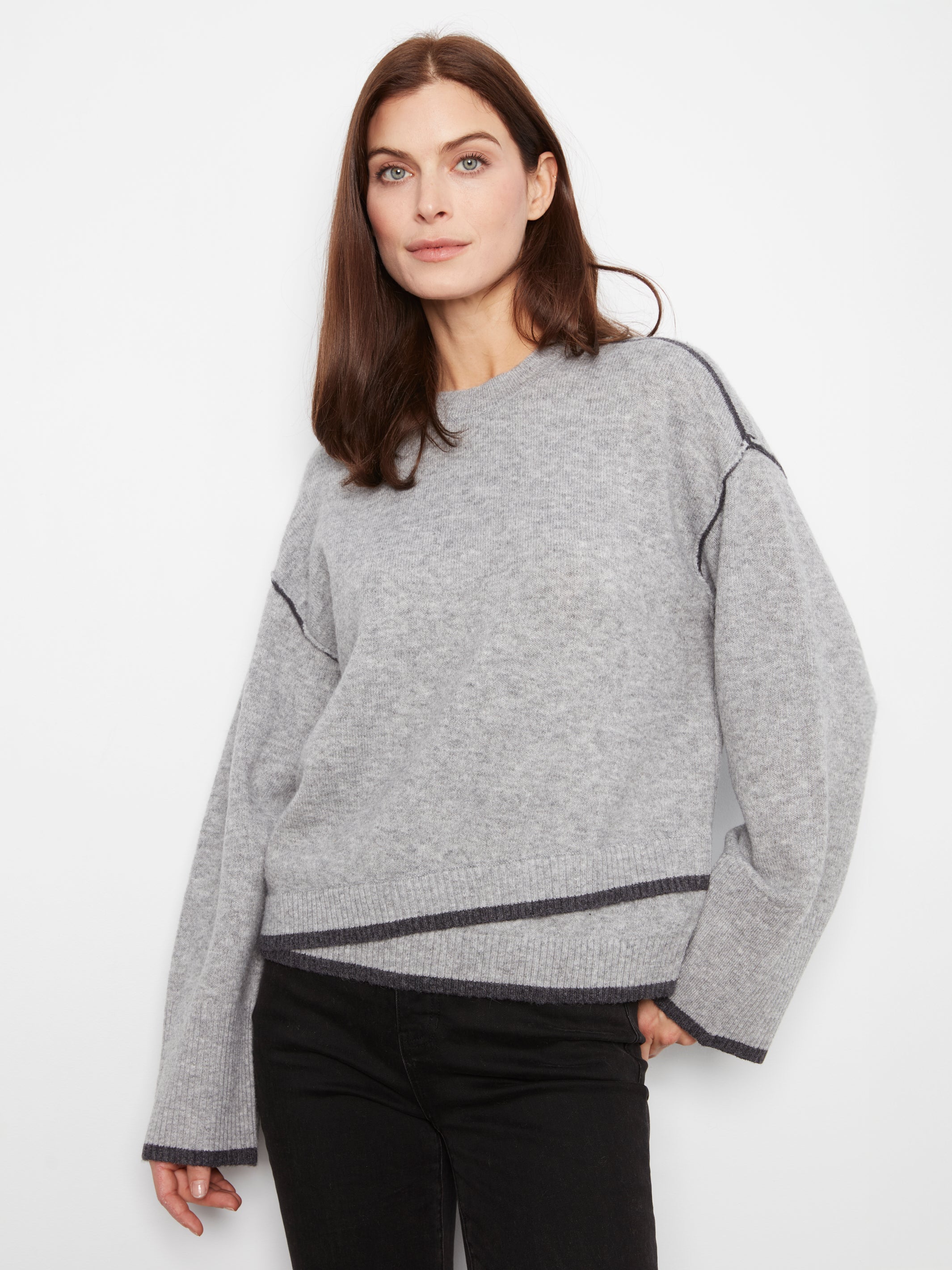 Charlie B Bella Sweater - Grey