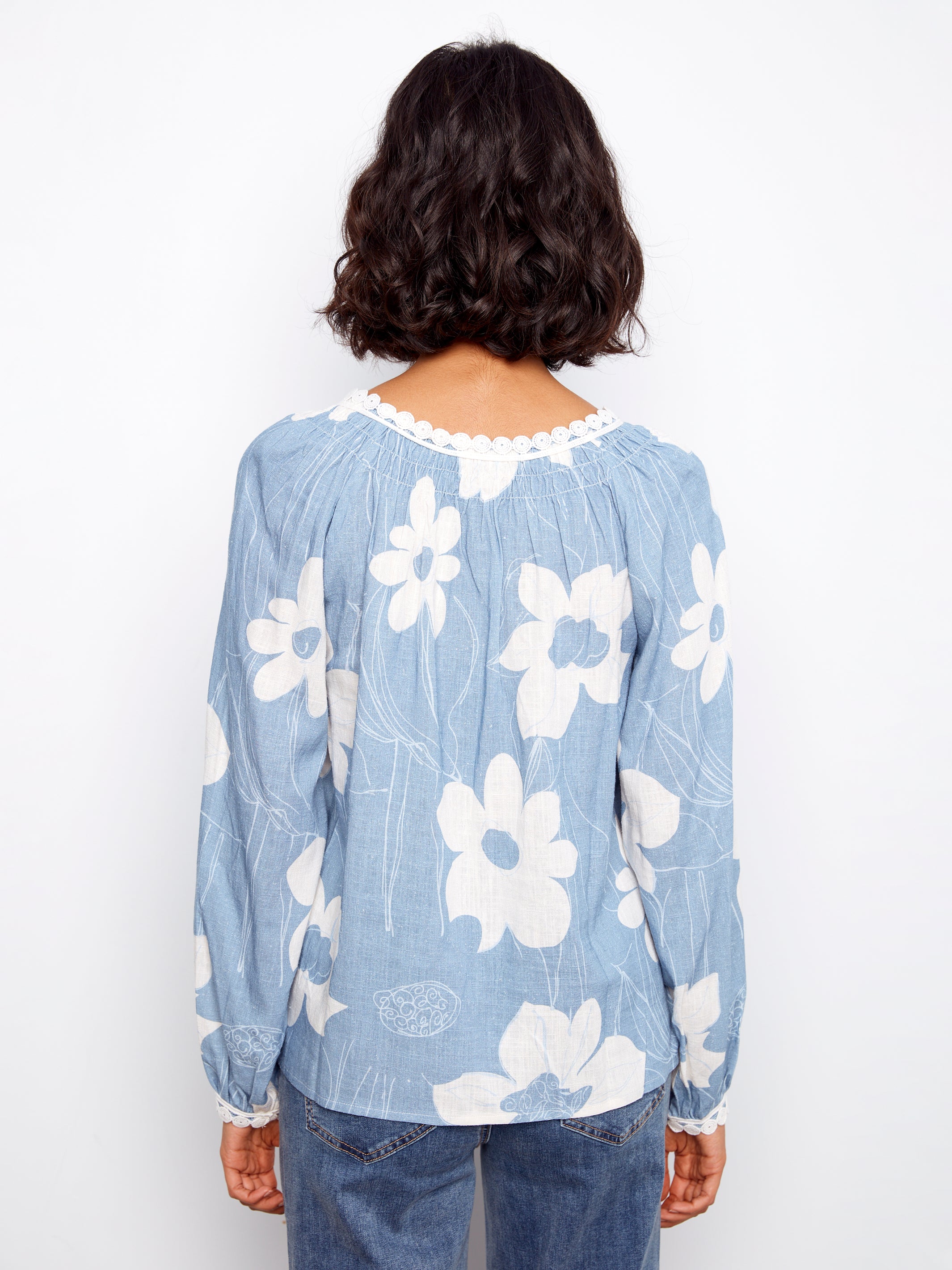 Charlie B Caitlin Blouse - Waterlily