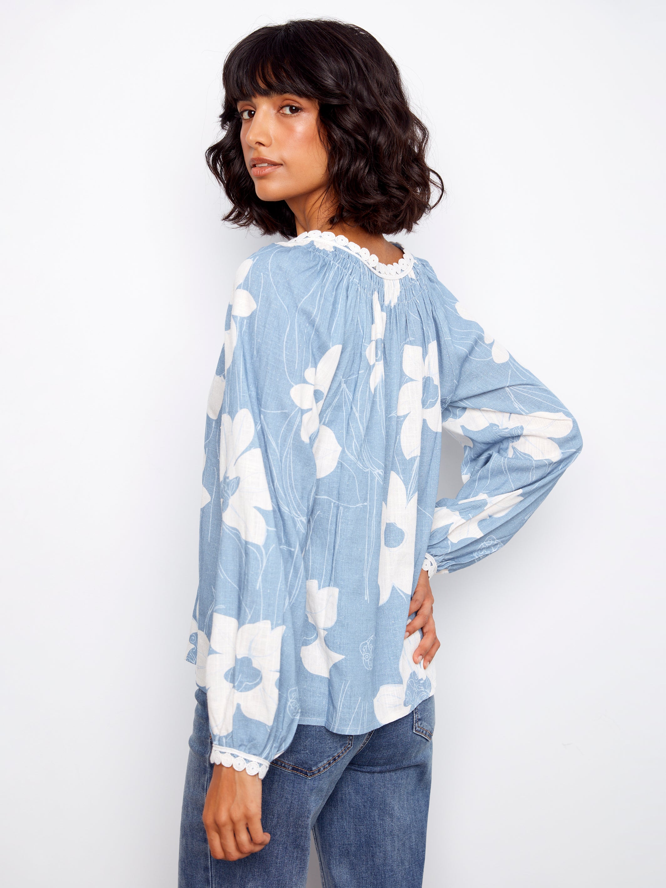 Charlie B Caitlin Blouse - Waterlily