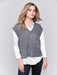 Charlie B Cashmere Touch Vest - Heather Grey Clothing - Tops - Shirts - Sleeveless Knits by Charlie B | Grace the Boutique