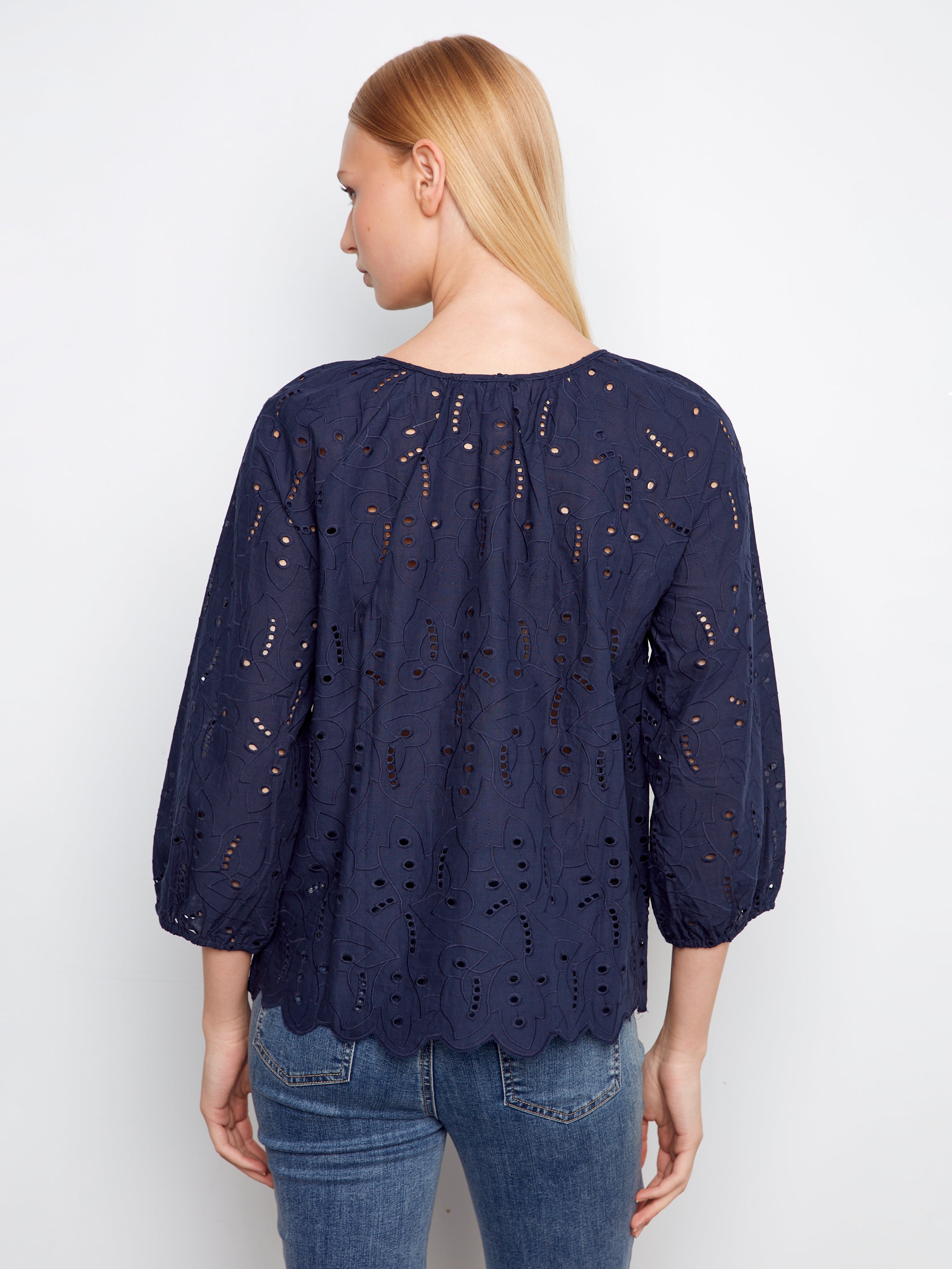 Charlie B Cora Blouse - Navy