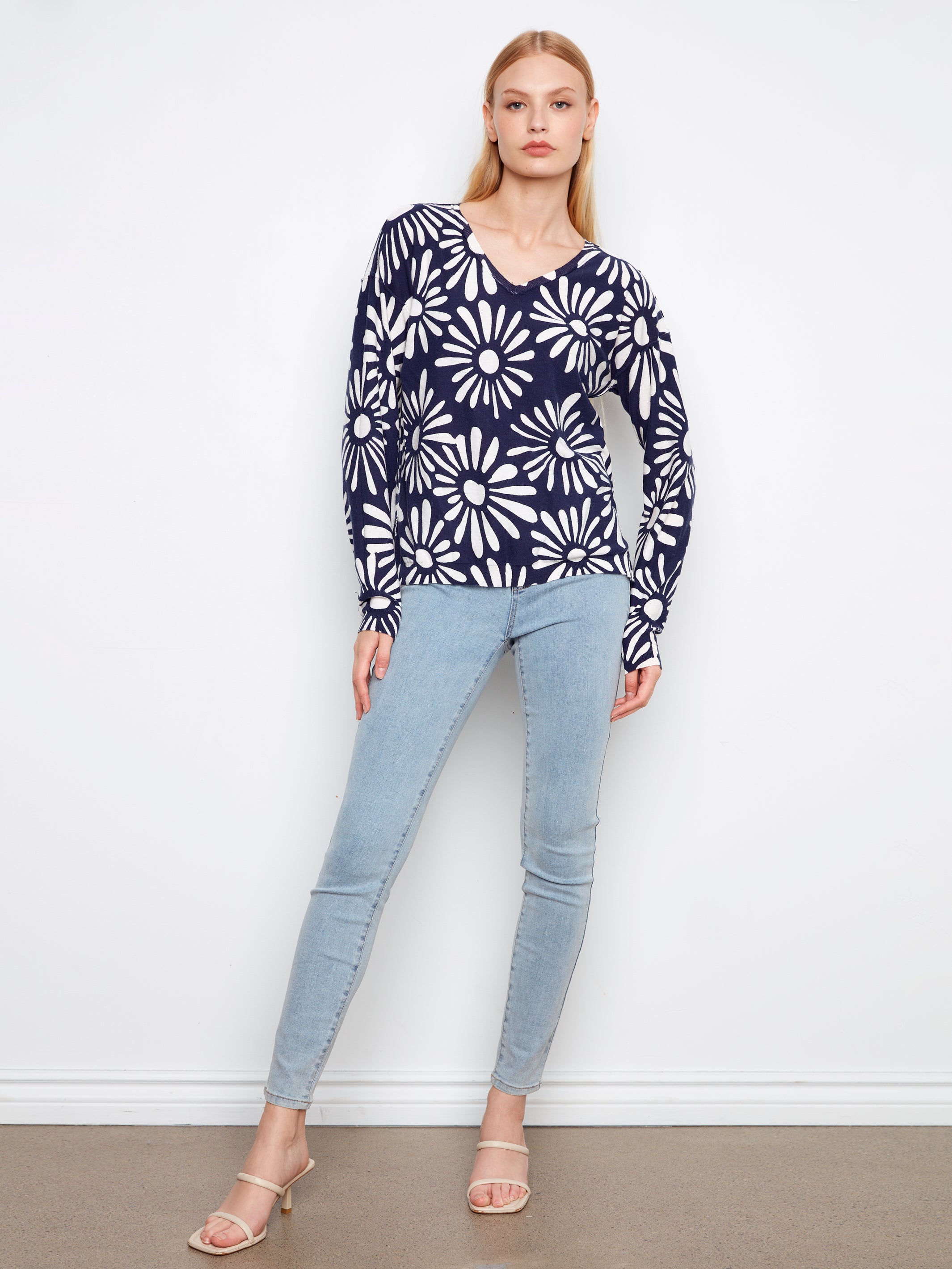 Charlie B Daisy Sweater - Nautic