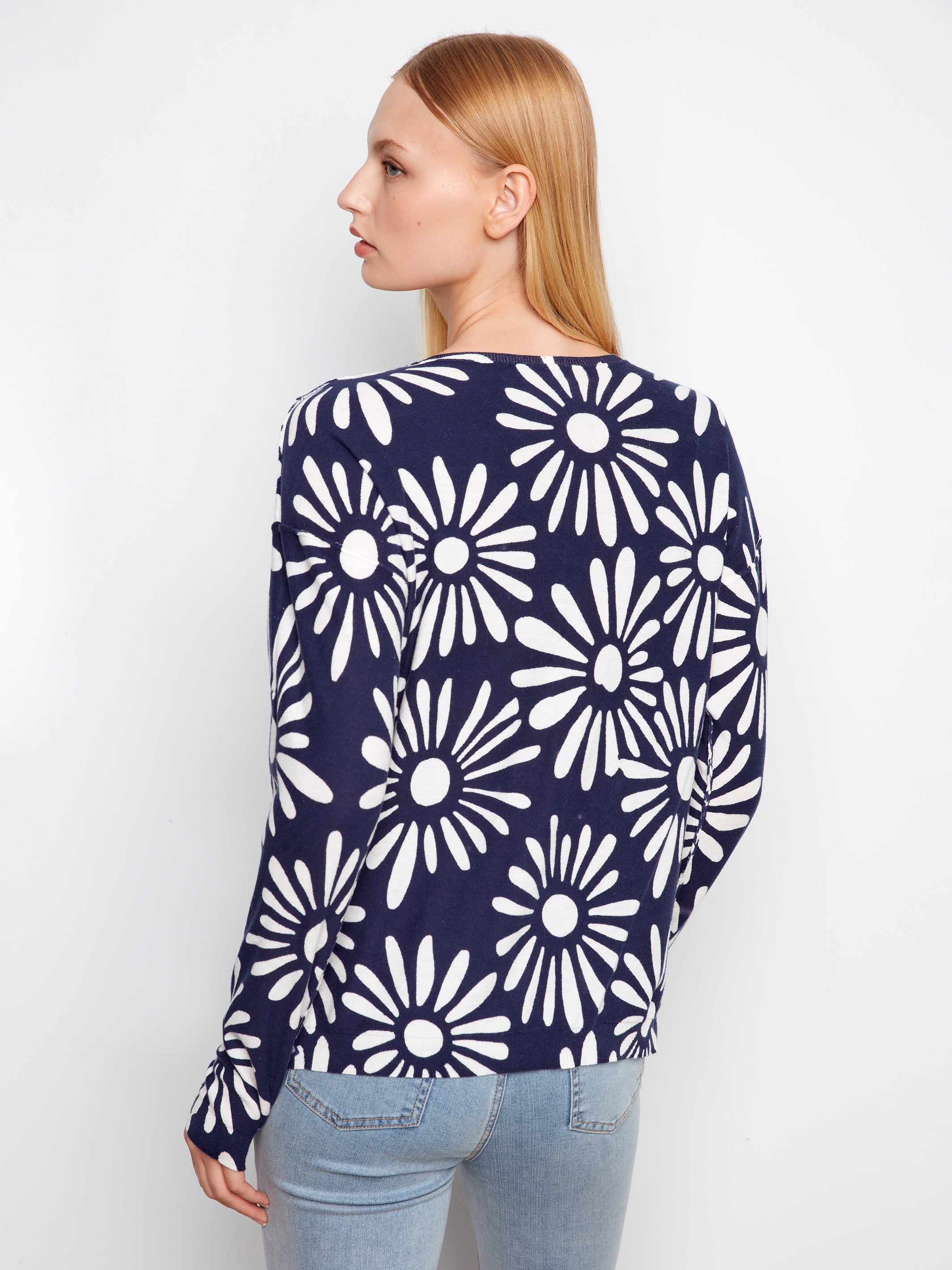 Charlie B Daisy Sweater - Nautic