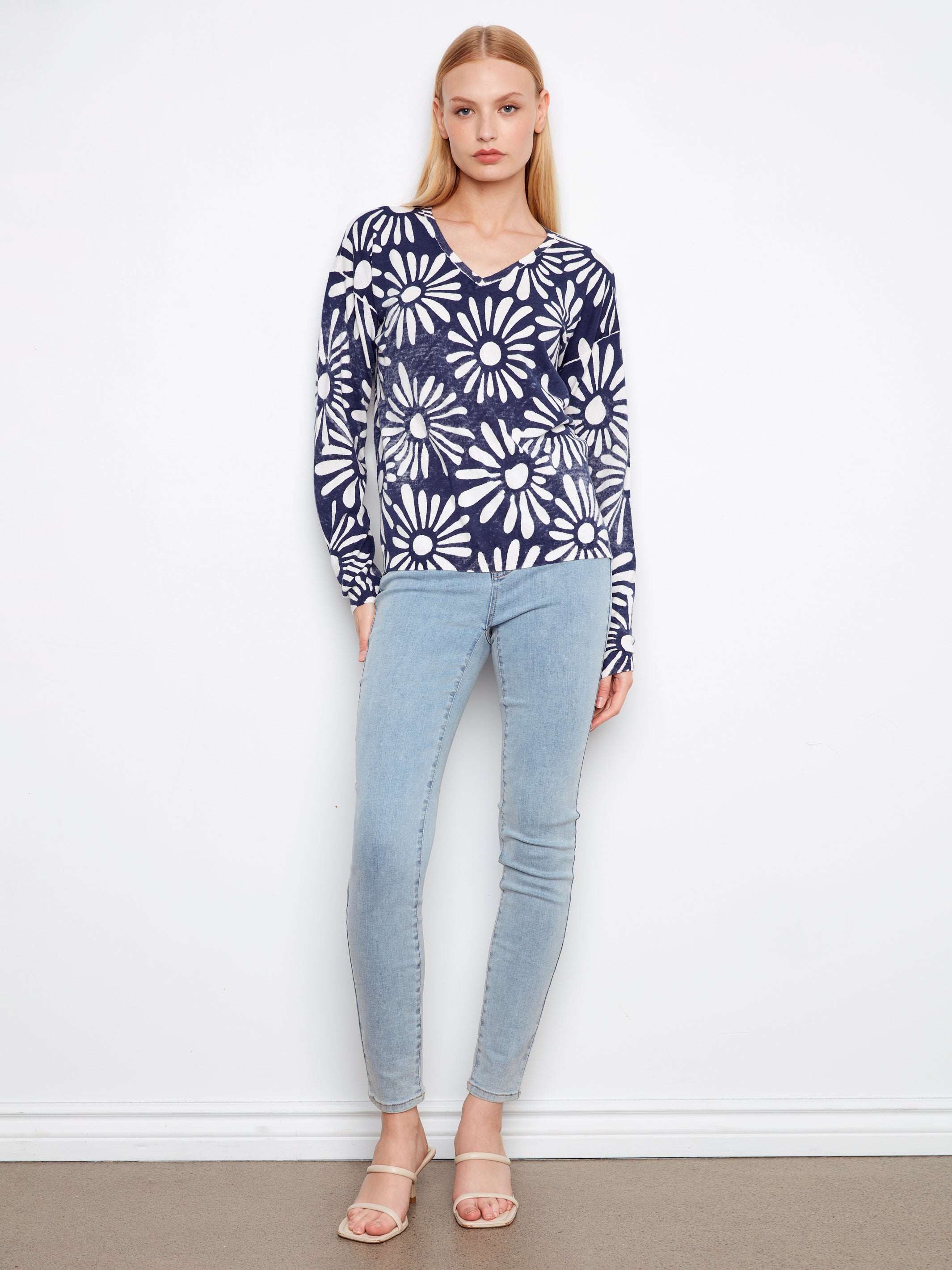 Charlie B Daisy Sweater - Nautic