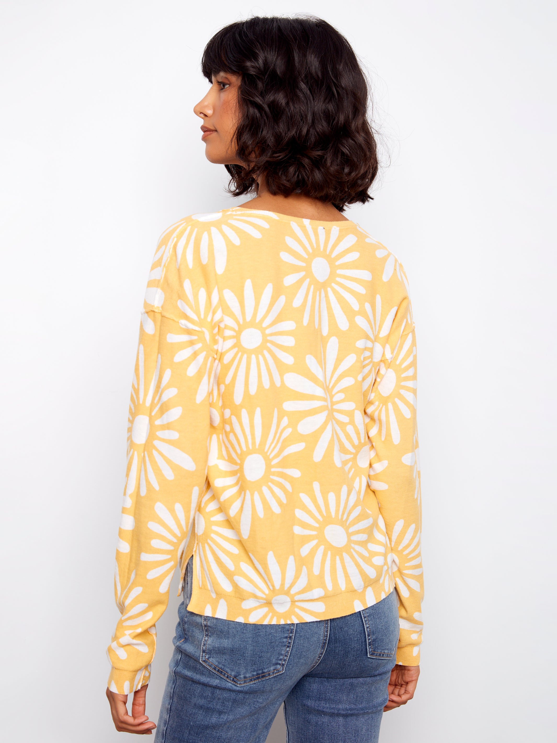 Charlie B Daisy Sweater - Sunkiss