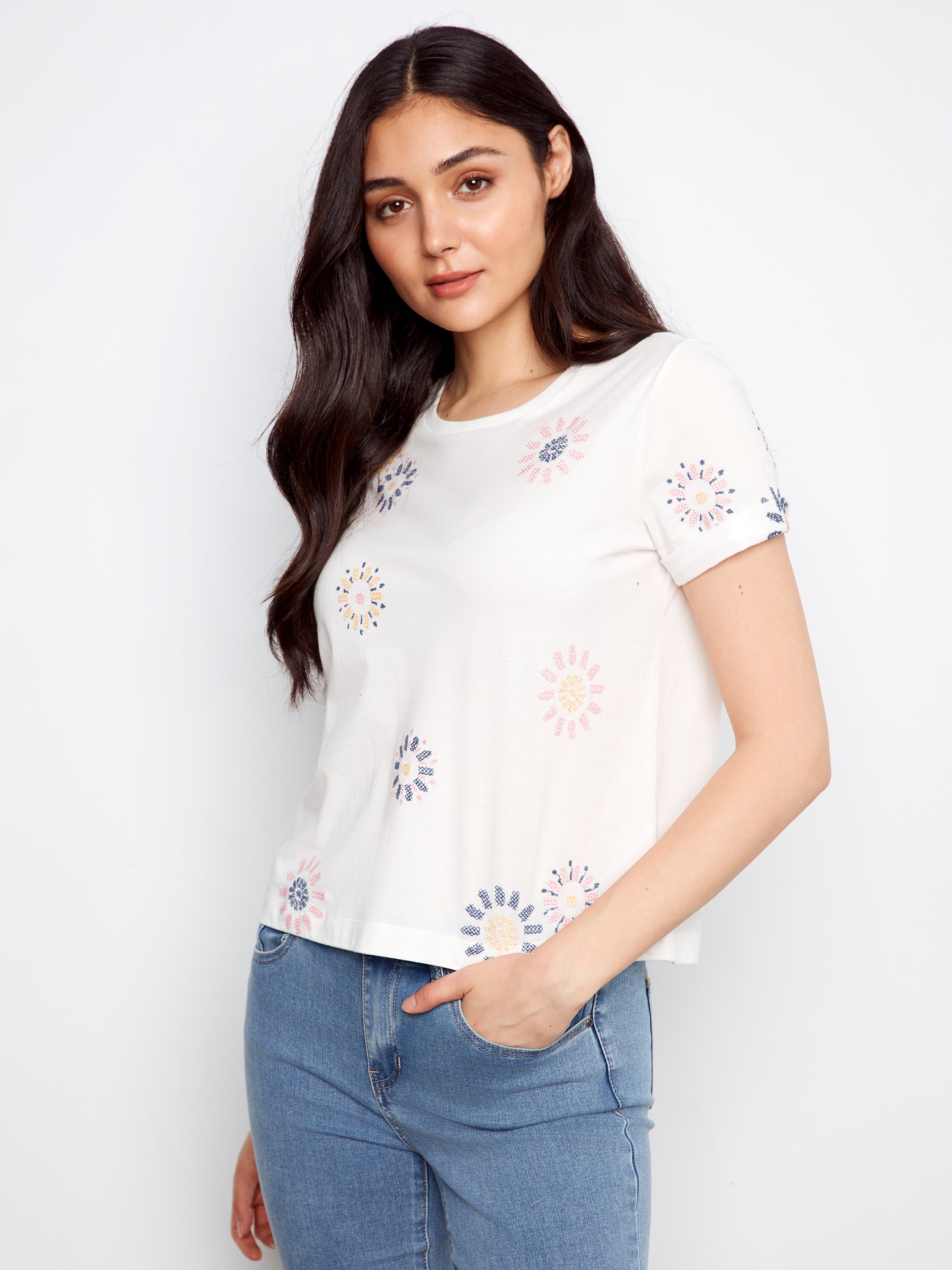 Charlie B Daisy Tee - Daisies