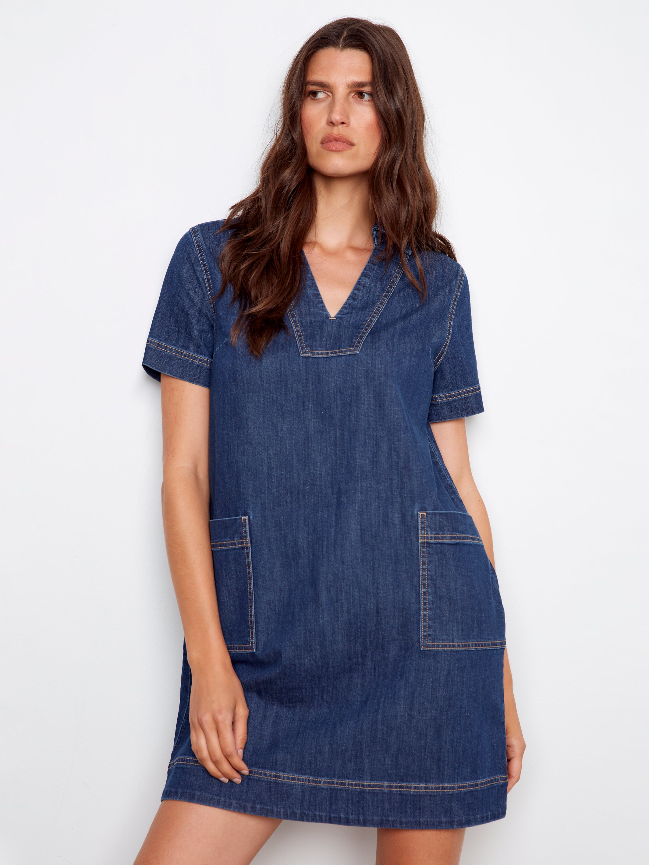 Charlie B Della Dress - Indigo
