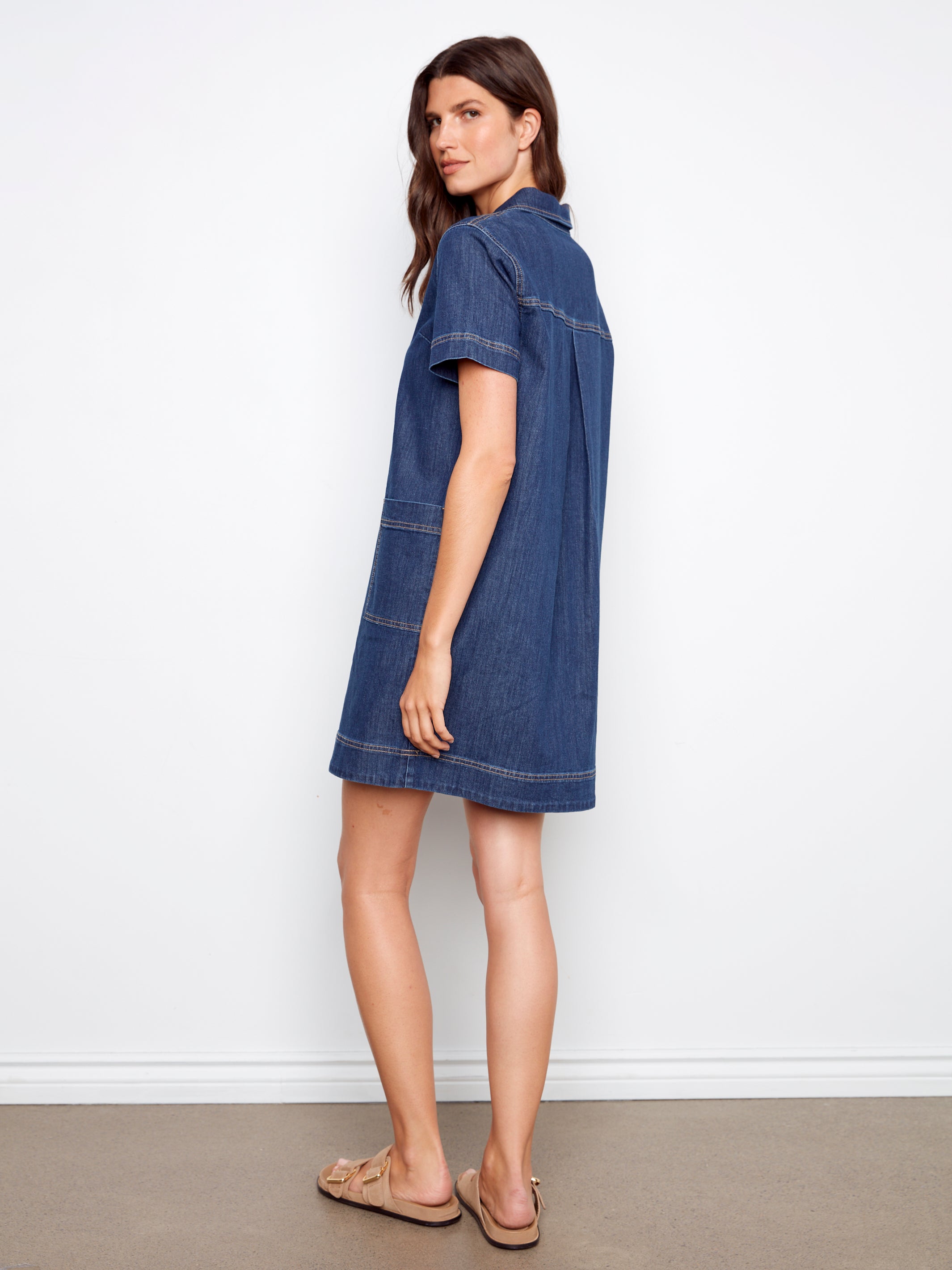 Charlie B Della Dress - Indigo