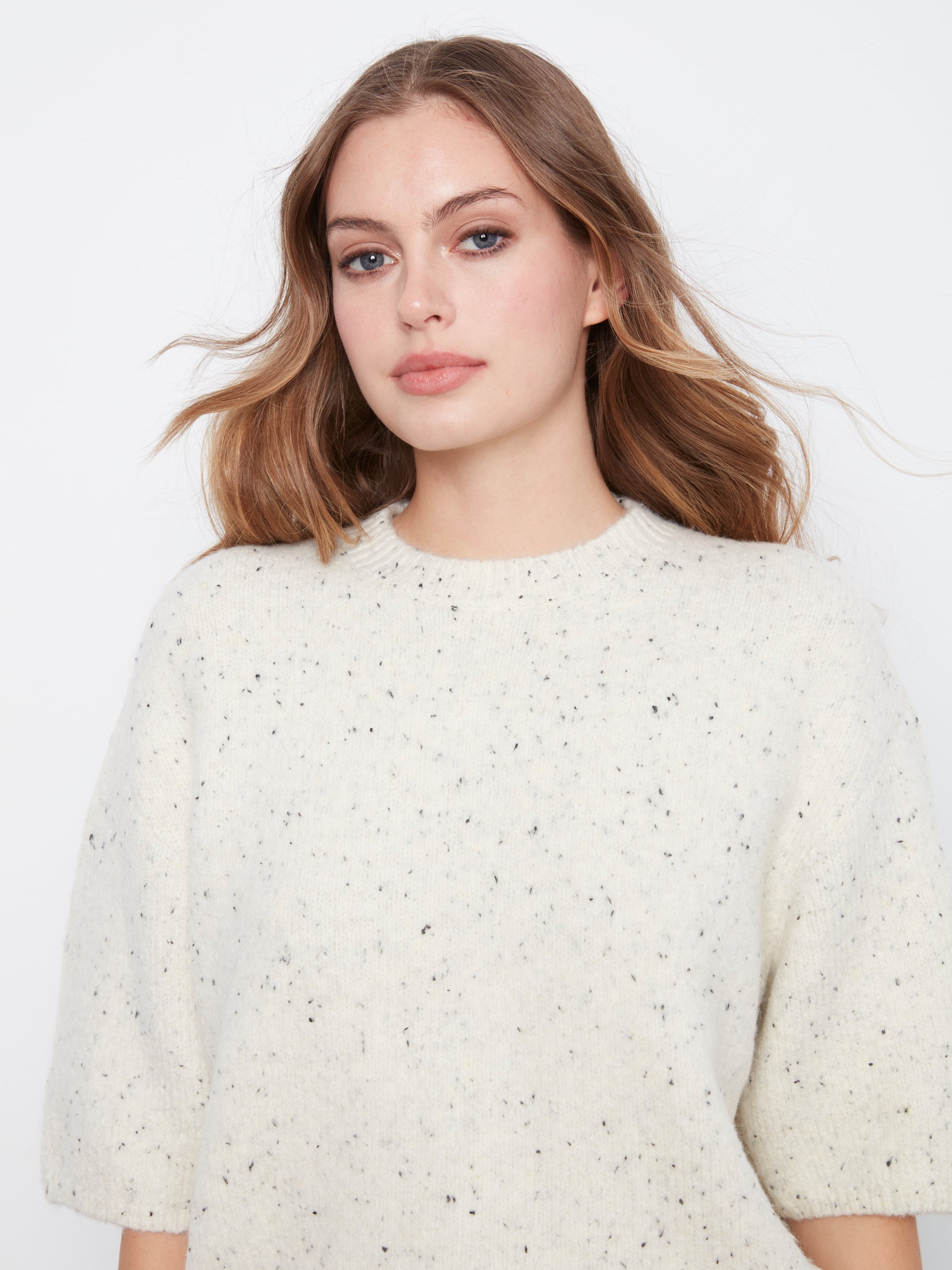 Charlie B Edie Sweater - Cookie and Cream