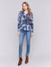 Charlie B Evelyn Print Sweater - Denim Clothing - Tops - Sweaters - Pullovers by Charlie B | Grace the Boutique