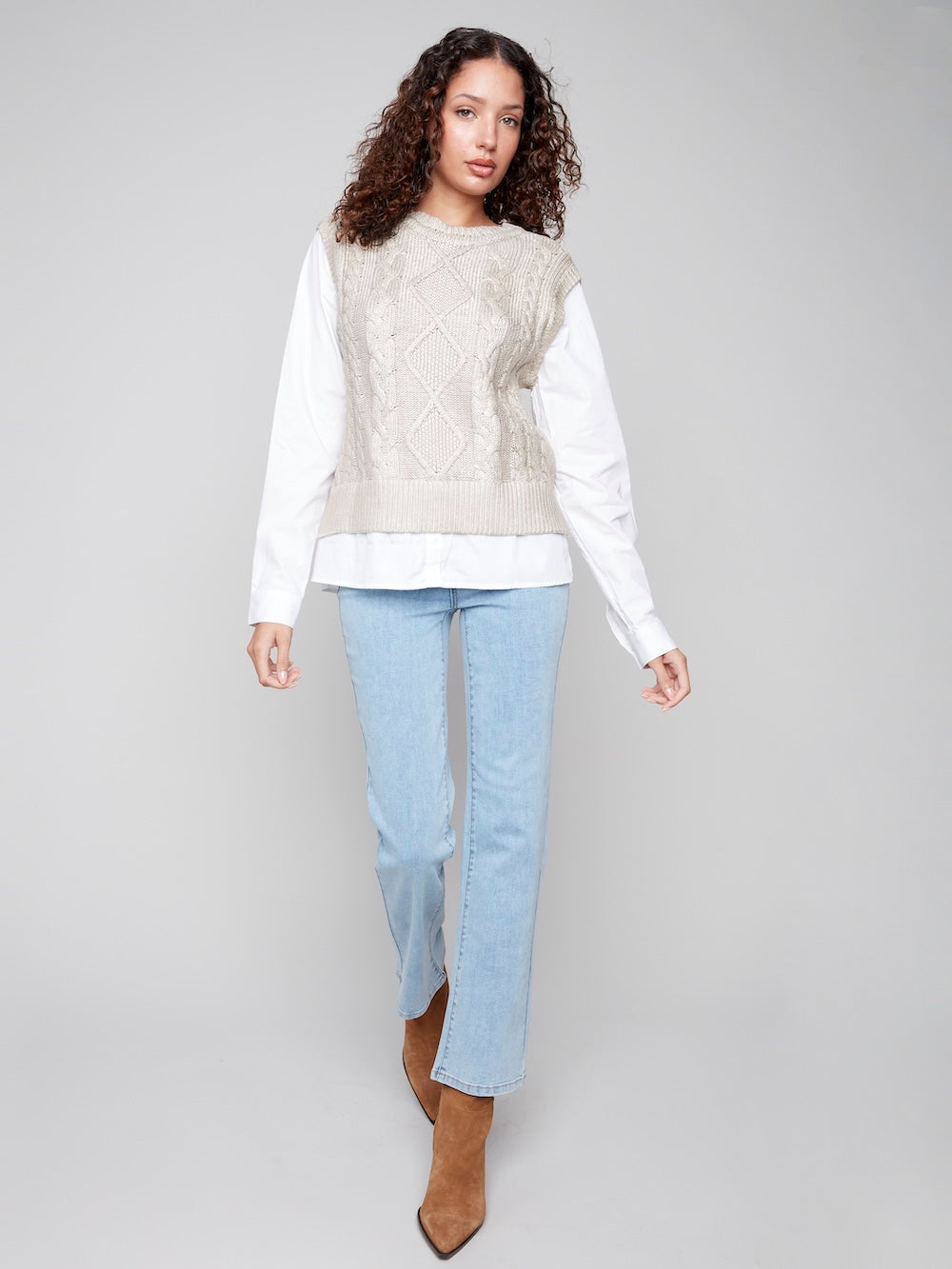 Charlie B Fooler Vest - Gold