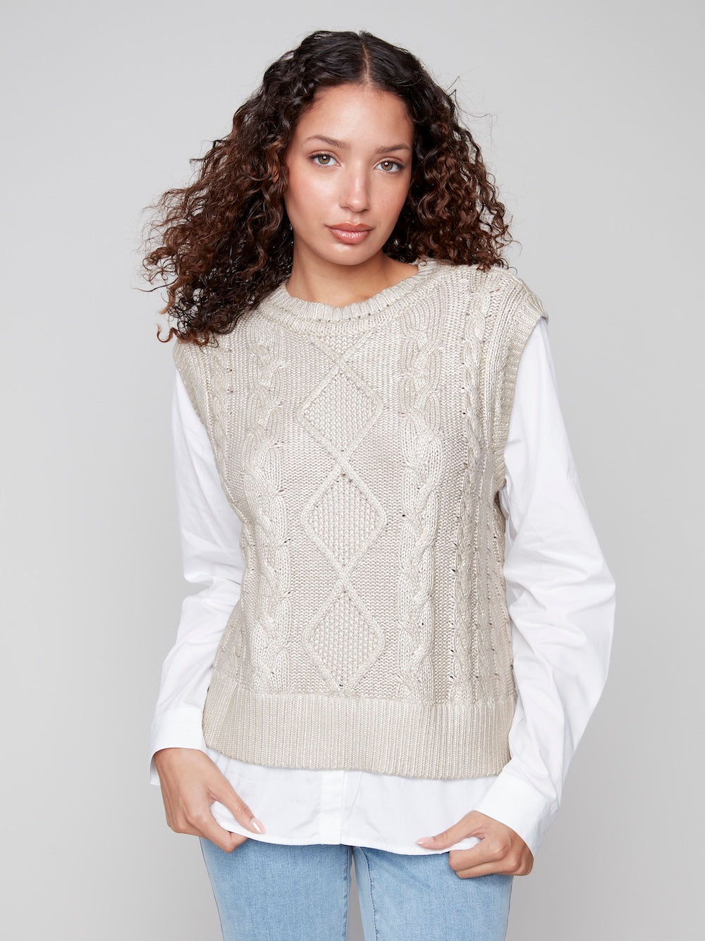 Charlie B Fooler Vest - Gold