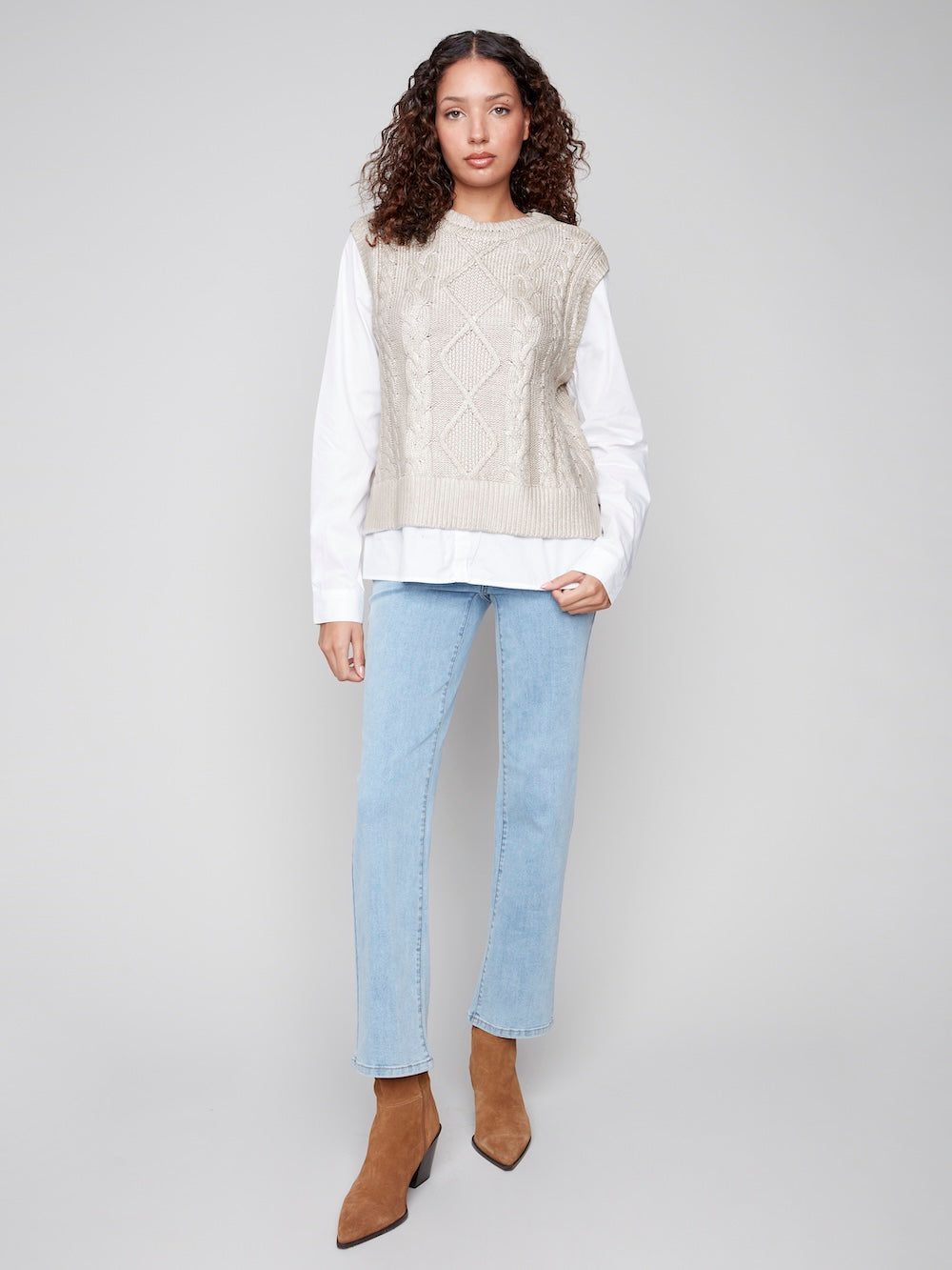 Charlie B Fooler Vest - Gold