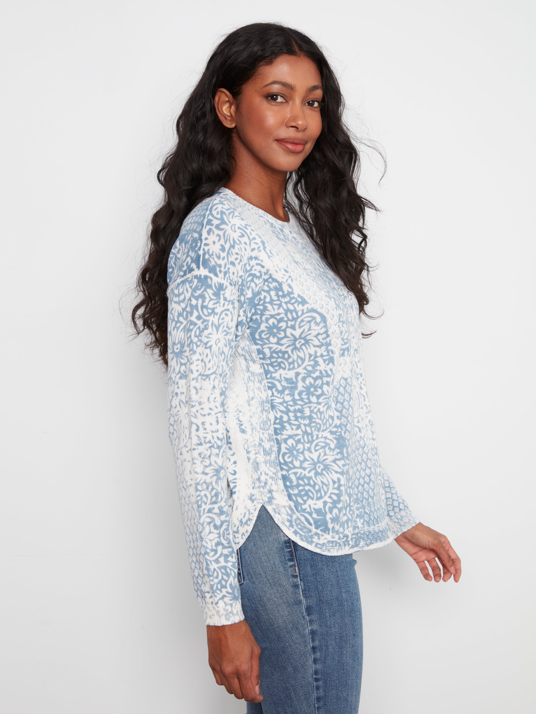 Charlie B Halle Sweater - Damask