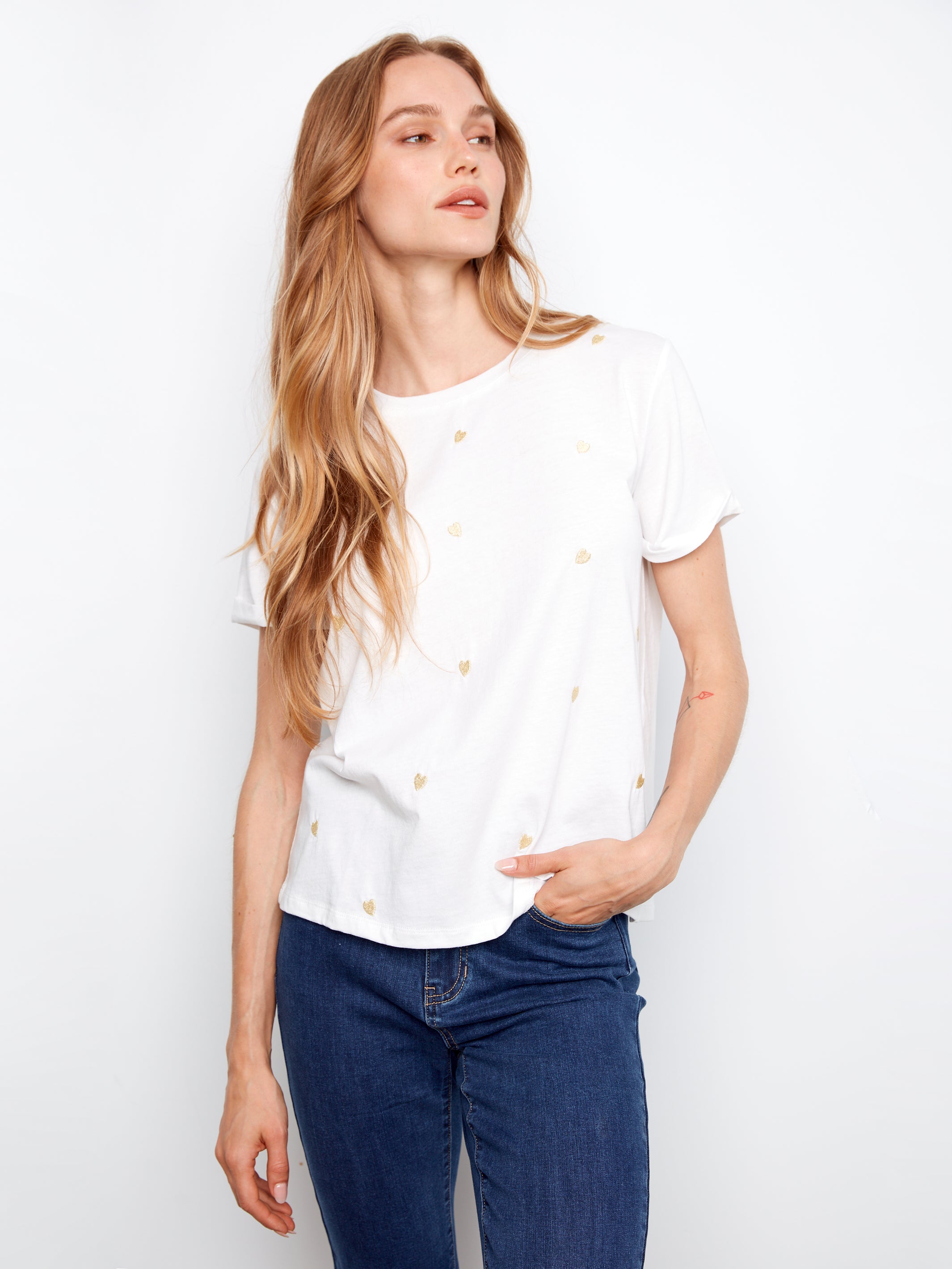 Charlie B Hannah Tee - White