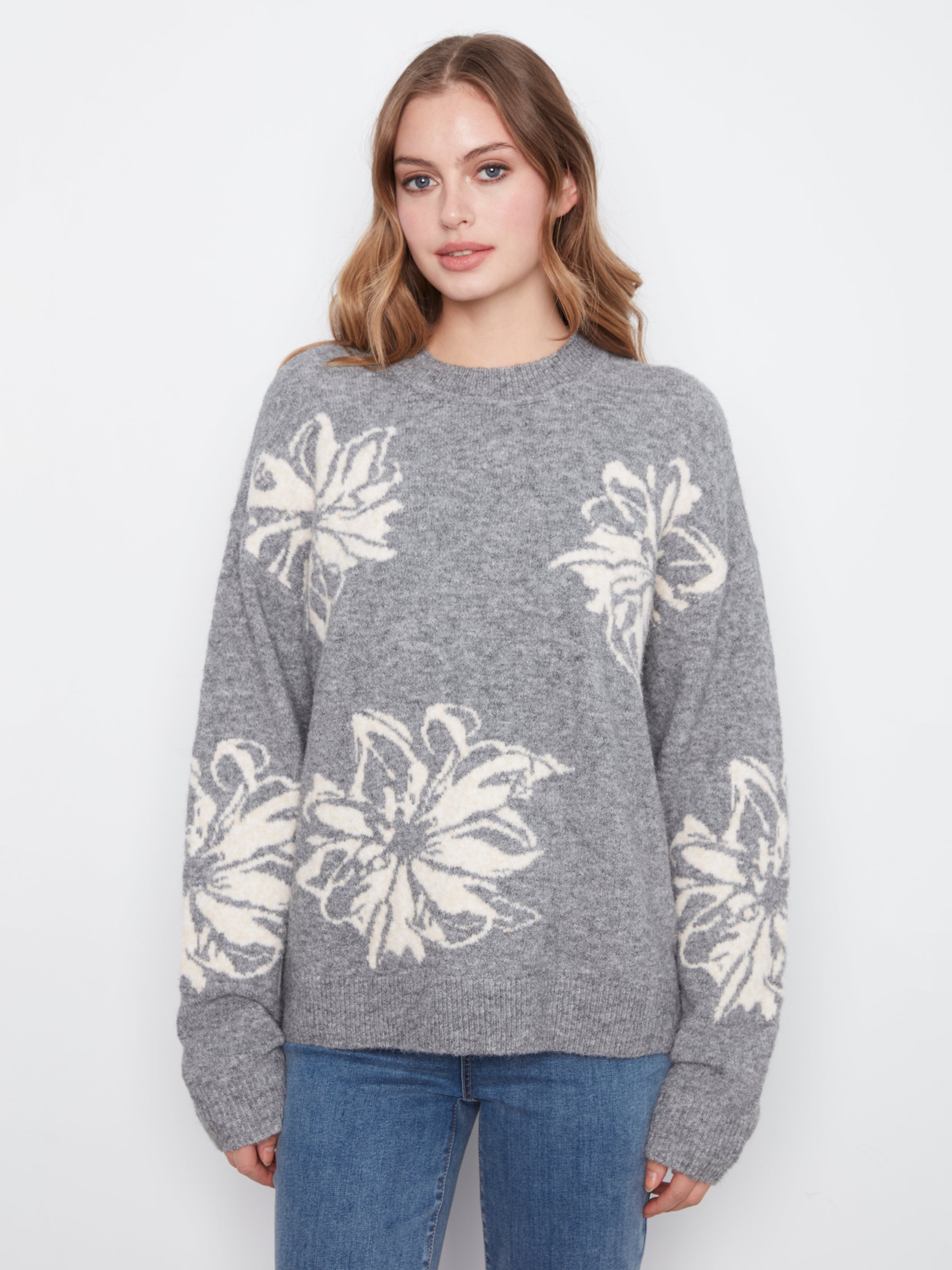 Charlie B Jordan Sweater - Heather Grey
