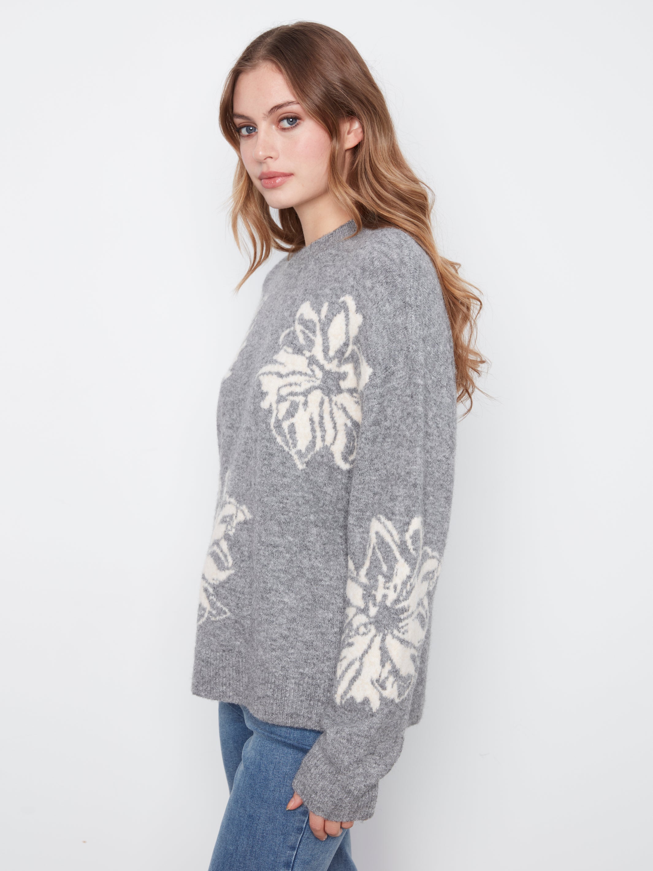 Charlie B Jordan Sweater - Heather Grey