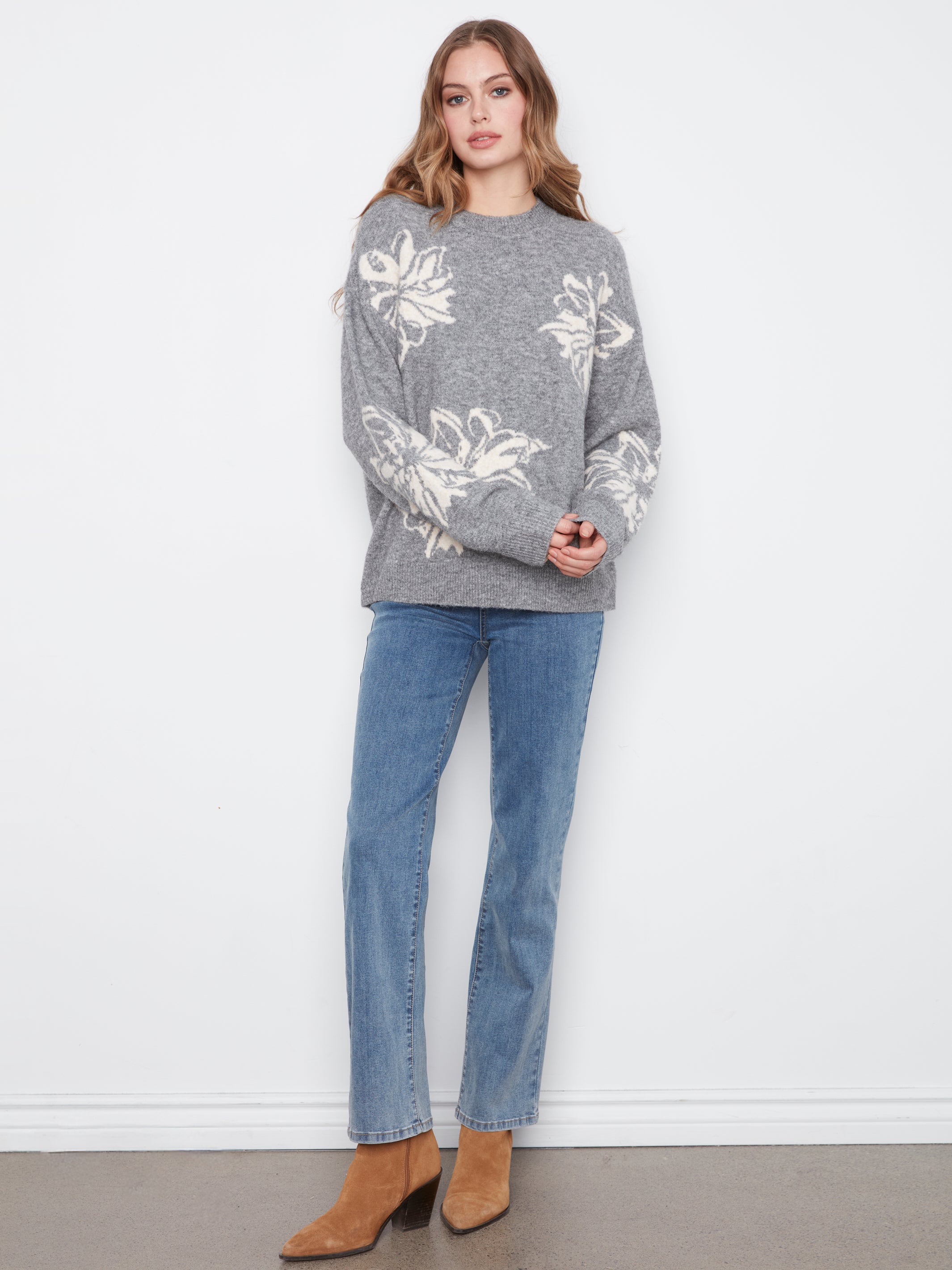 Charlie B Jordan Sweater - Heather Grey