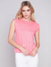 Charlie B Linen Tee - Flamingo Clothing - Tops - Shirts - Sleeveless Knits by Charlie B | Grace the Boutique