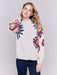 Charlie B Luella Printed Sweater - Heather Beige Clothing - Tops - Sweaters - Pullovers by Charlie B | Grace the Boutique