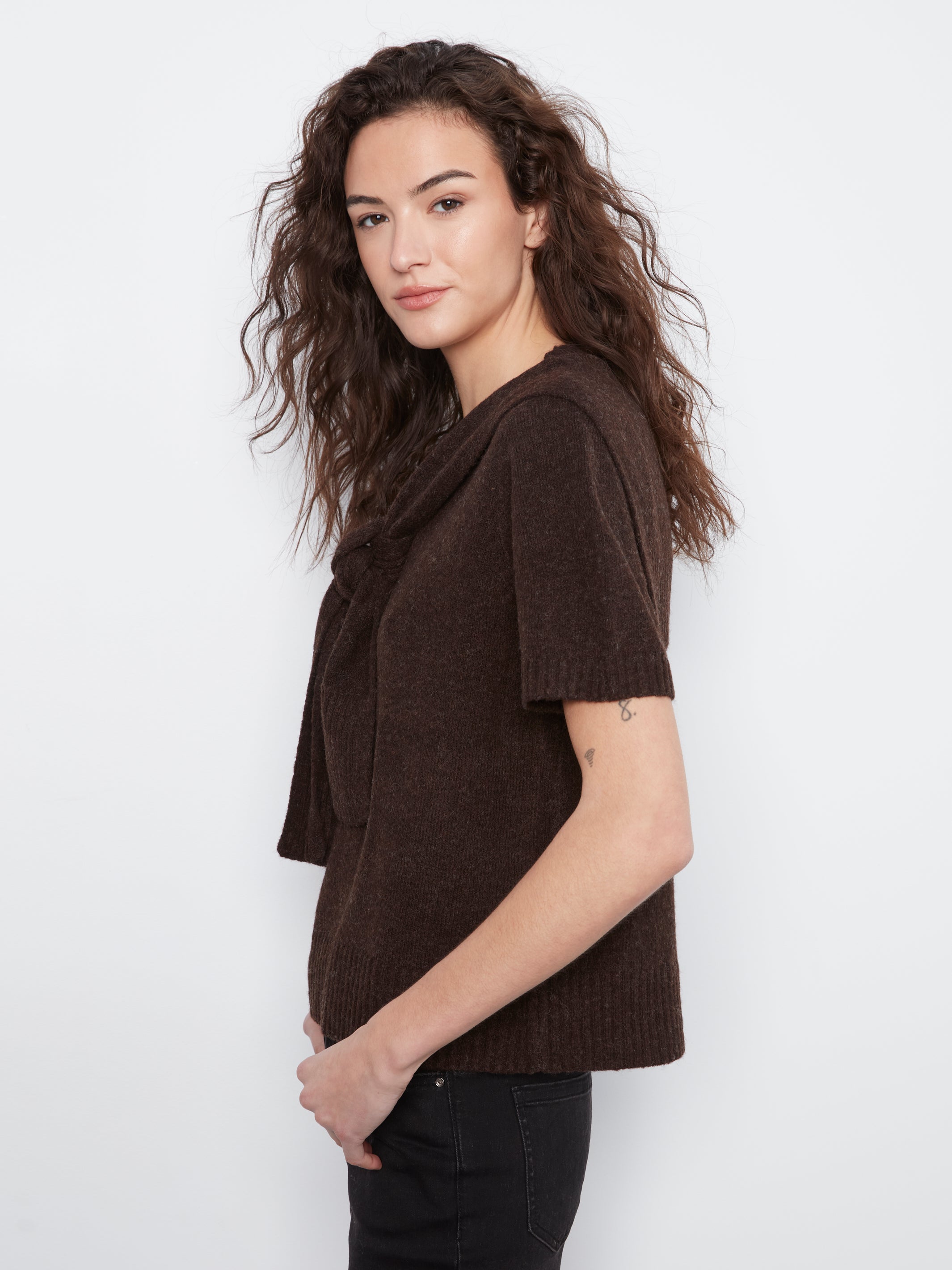 Charlie B Margot Sweater - Coffee