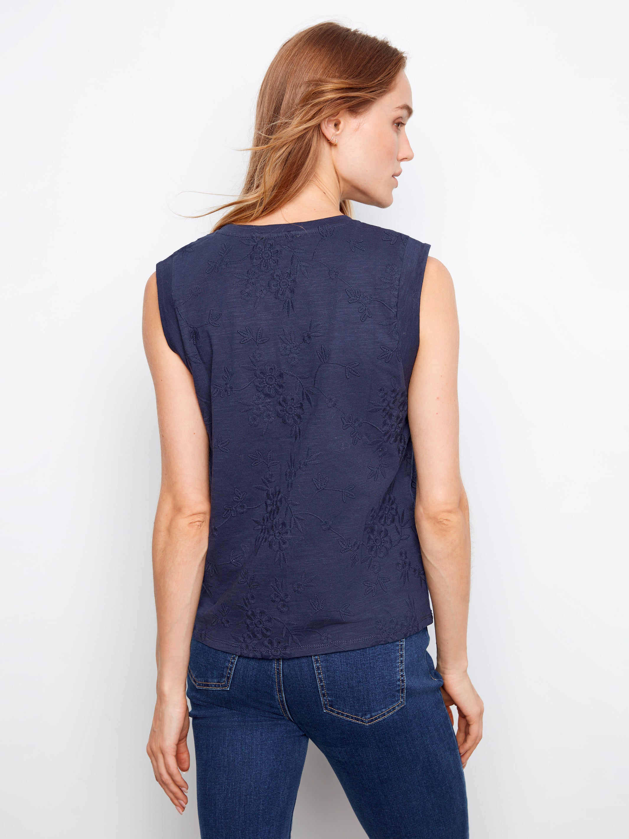 Charlie B Polly Tee - Navy