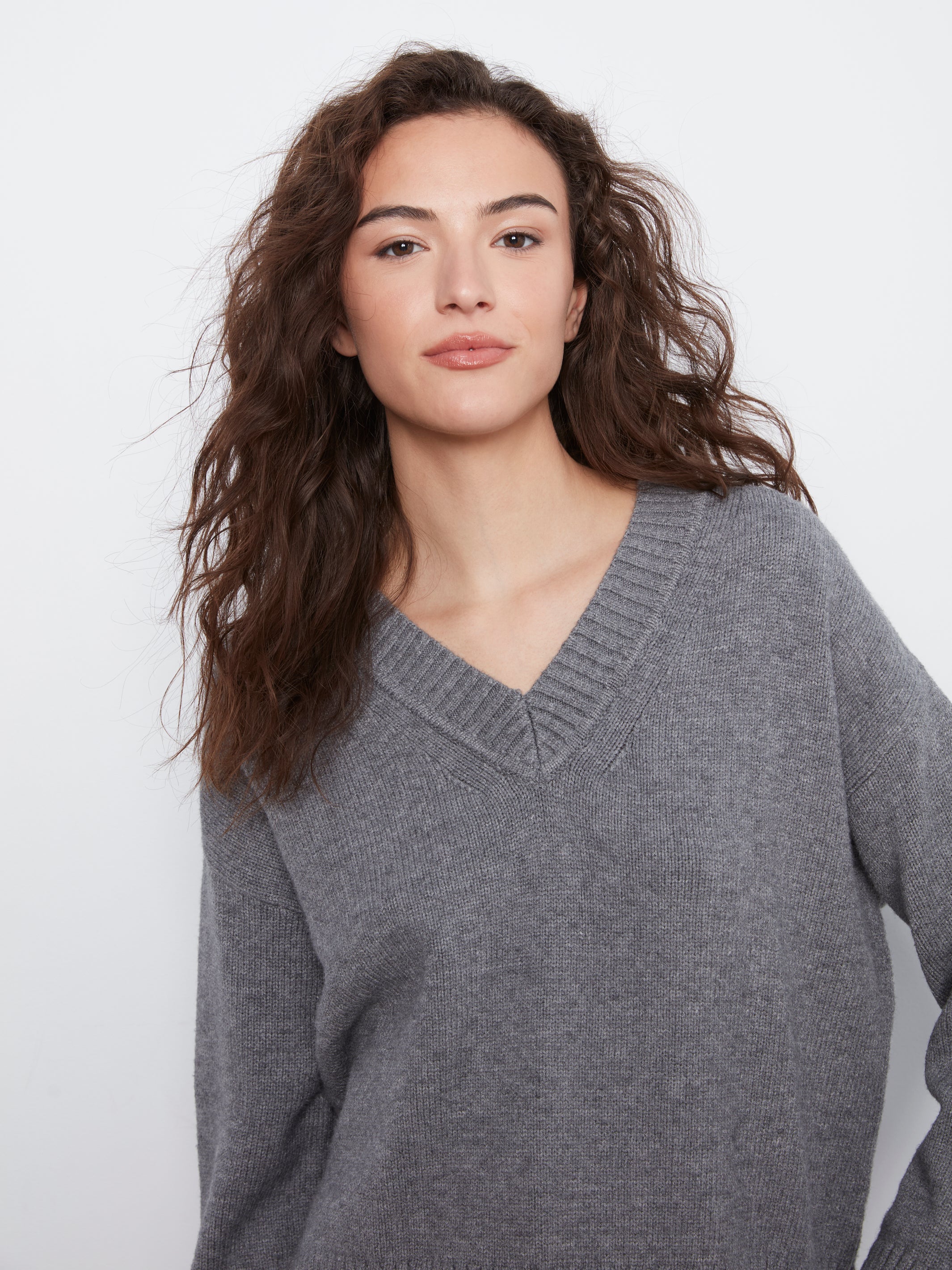 Charlie B Reagan Sweater - Heather Grey