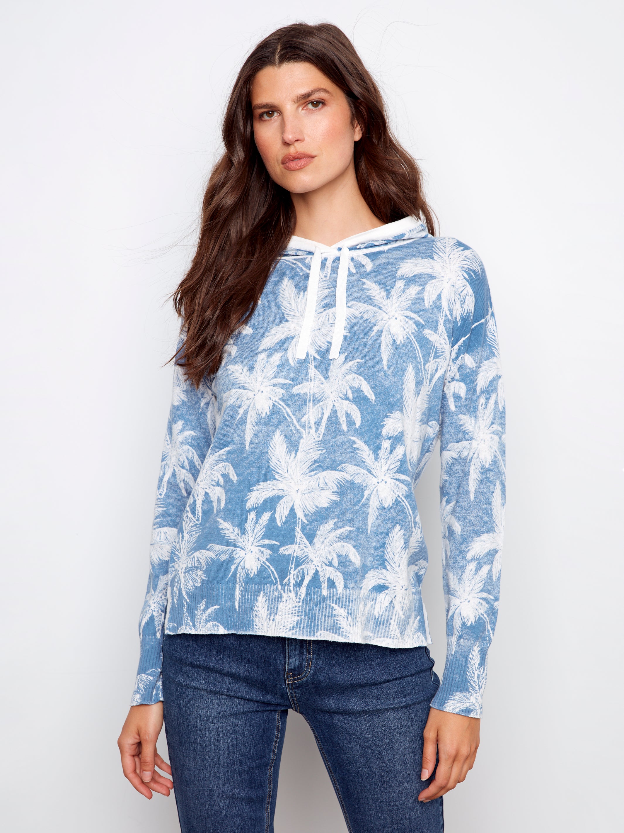 Charlie B Reverse Print Hoodie - Tropic