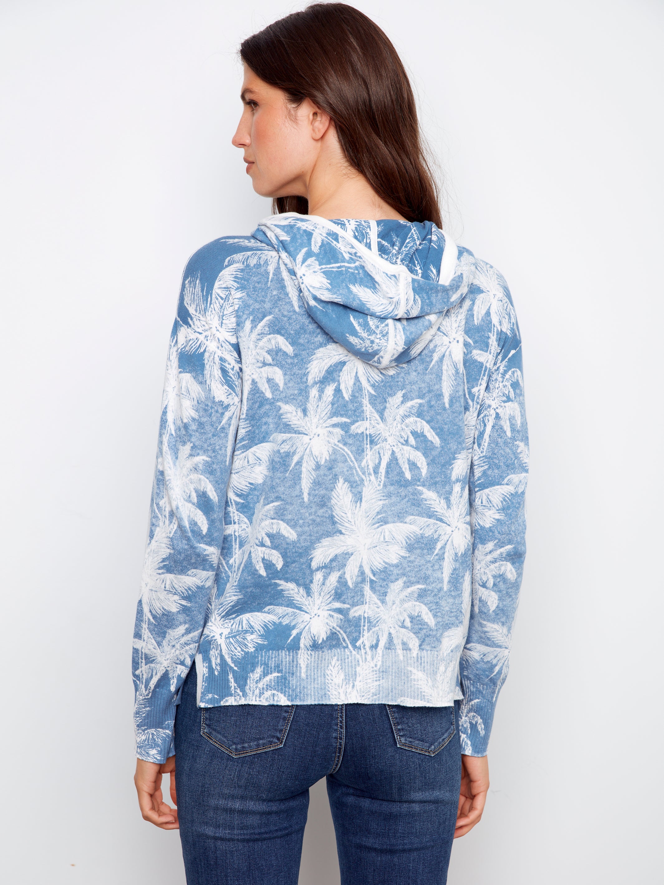 Charlie B Reverse Print Hoodie - Tropic