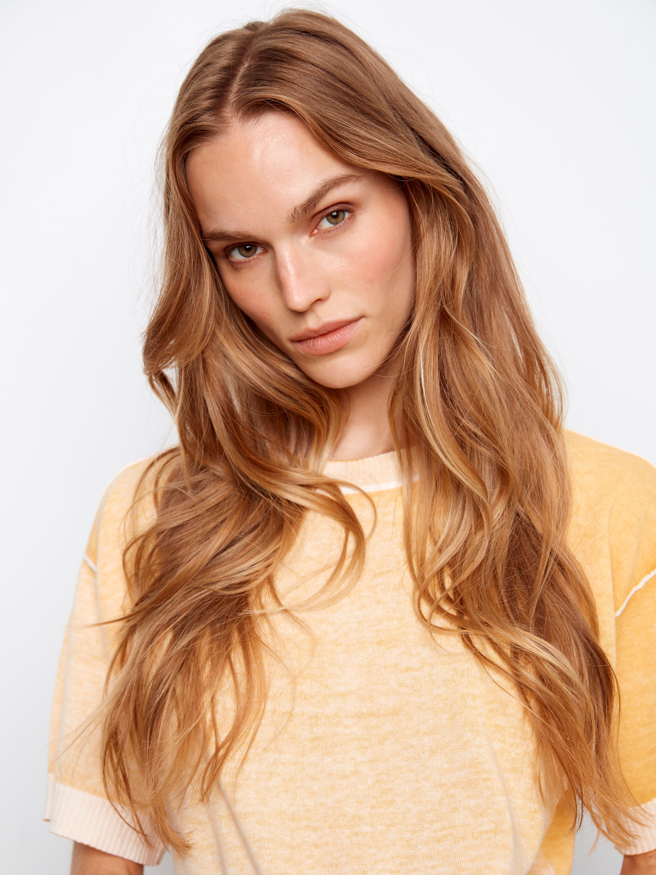 Charlie B Reversible 1/2 Sleeve Sweater - Sunshine