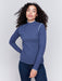 Charlie B Reversible Mock Neck - Heather Frost Clothing - Tops - Shirts - LS Knits by Charlie B | Grace the Boutique