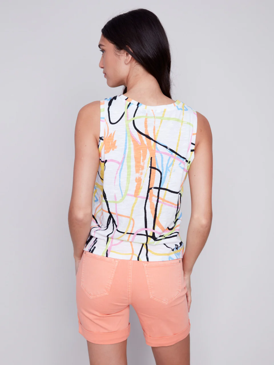 Charlie B Tank - Graffiti Clothing - Tops - Shirts - Sleeveless Knits by Charlie B | Grace the Boutique