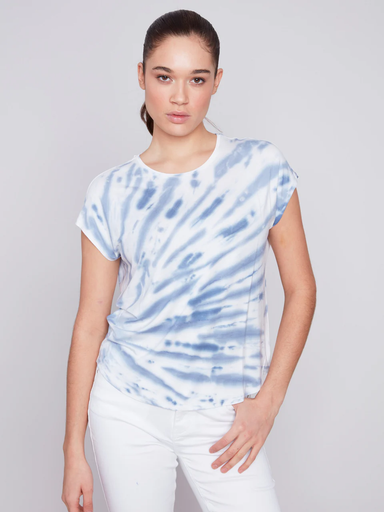 Charlie B Tie Dye Crew Tee - River Clothing - Tops - Shirts - SS Knits by Charlie B | Grace the Boutique