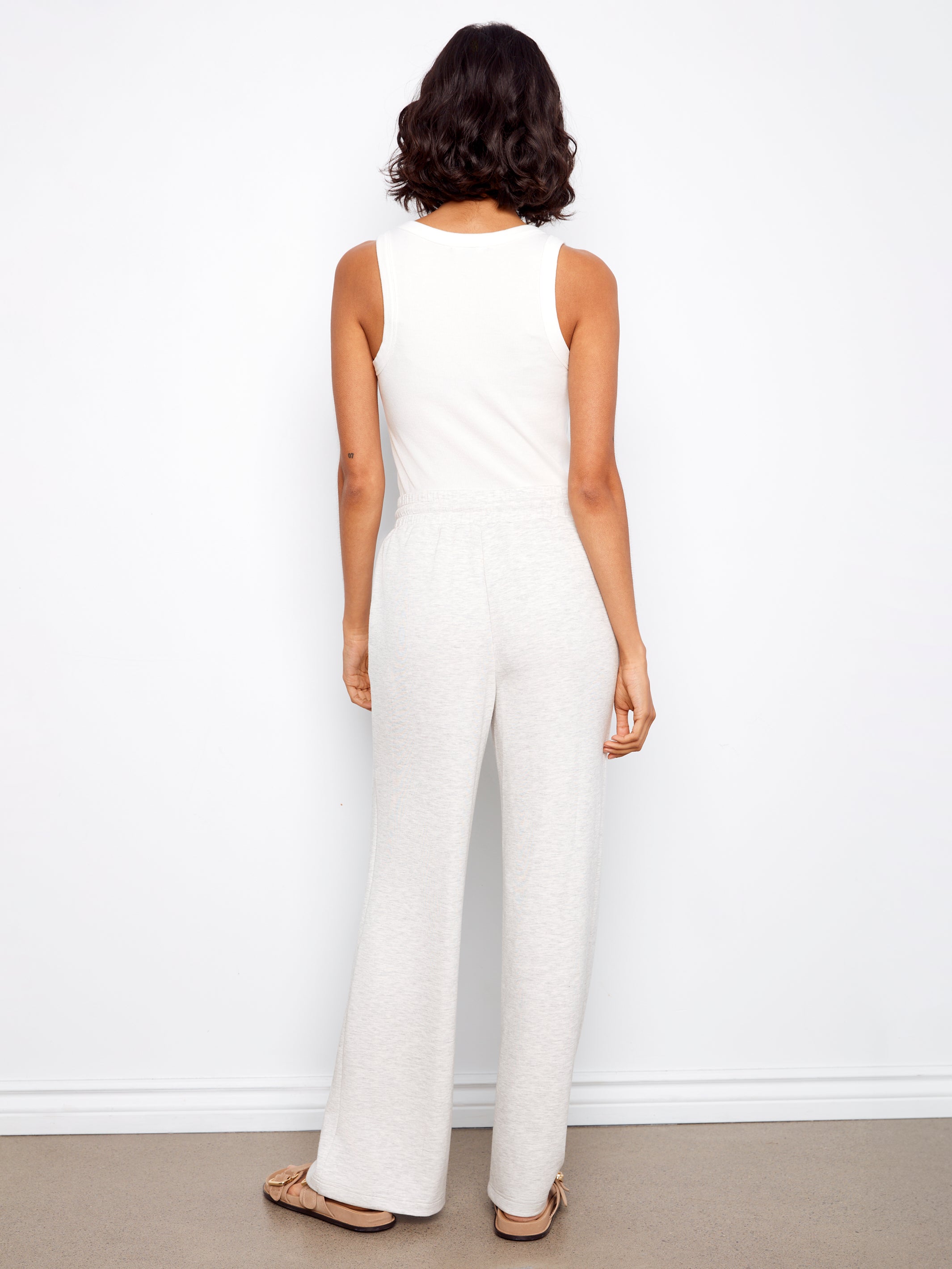 Charlie B Wide Leg - Light Grey