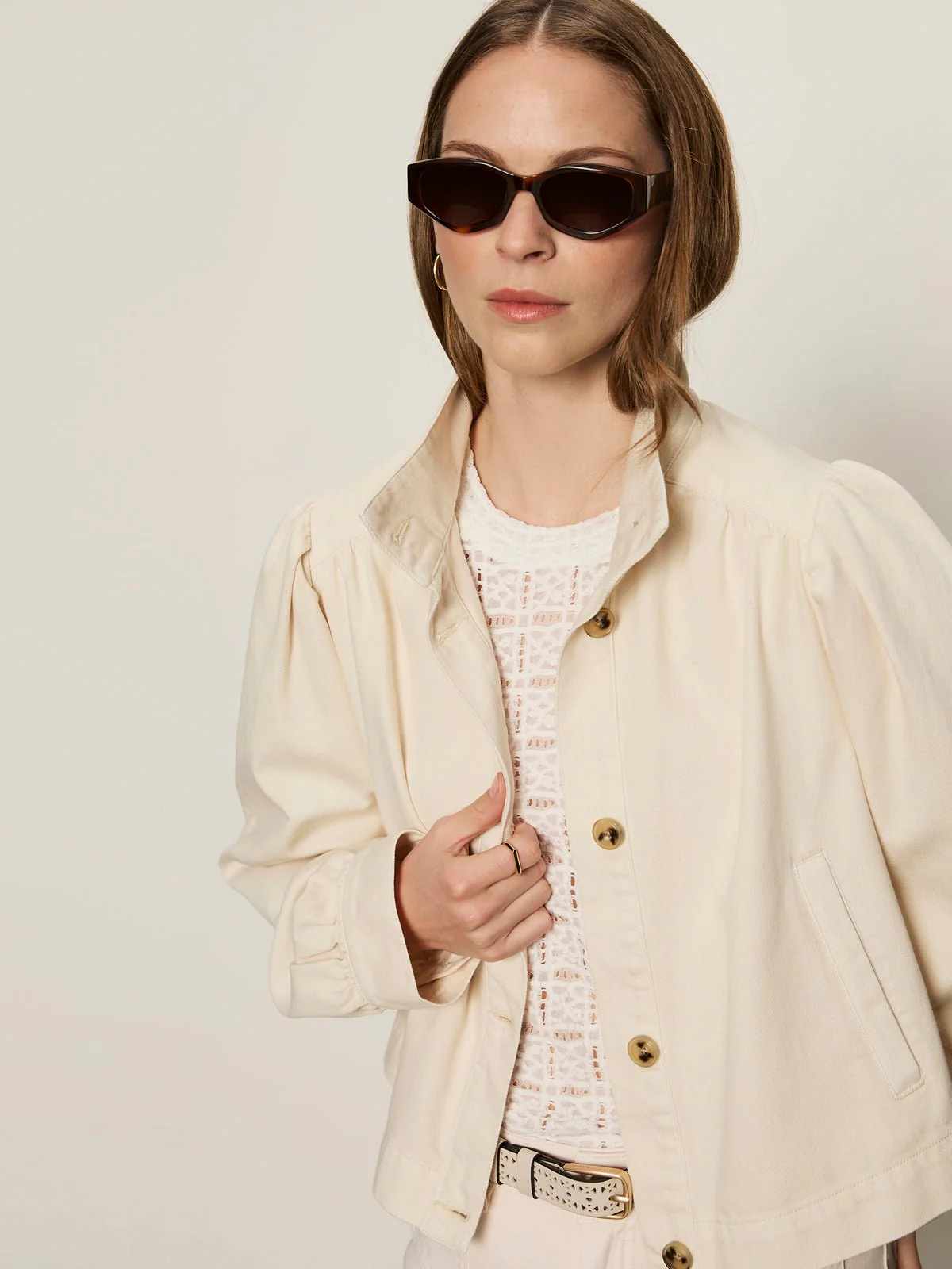 Sanctuary Charlotte Twill Jacket - Collagen