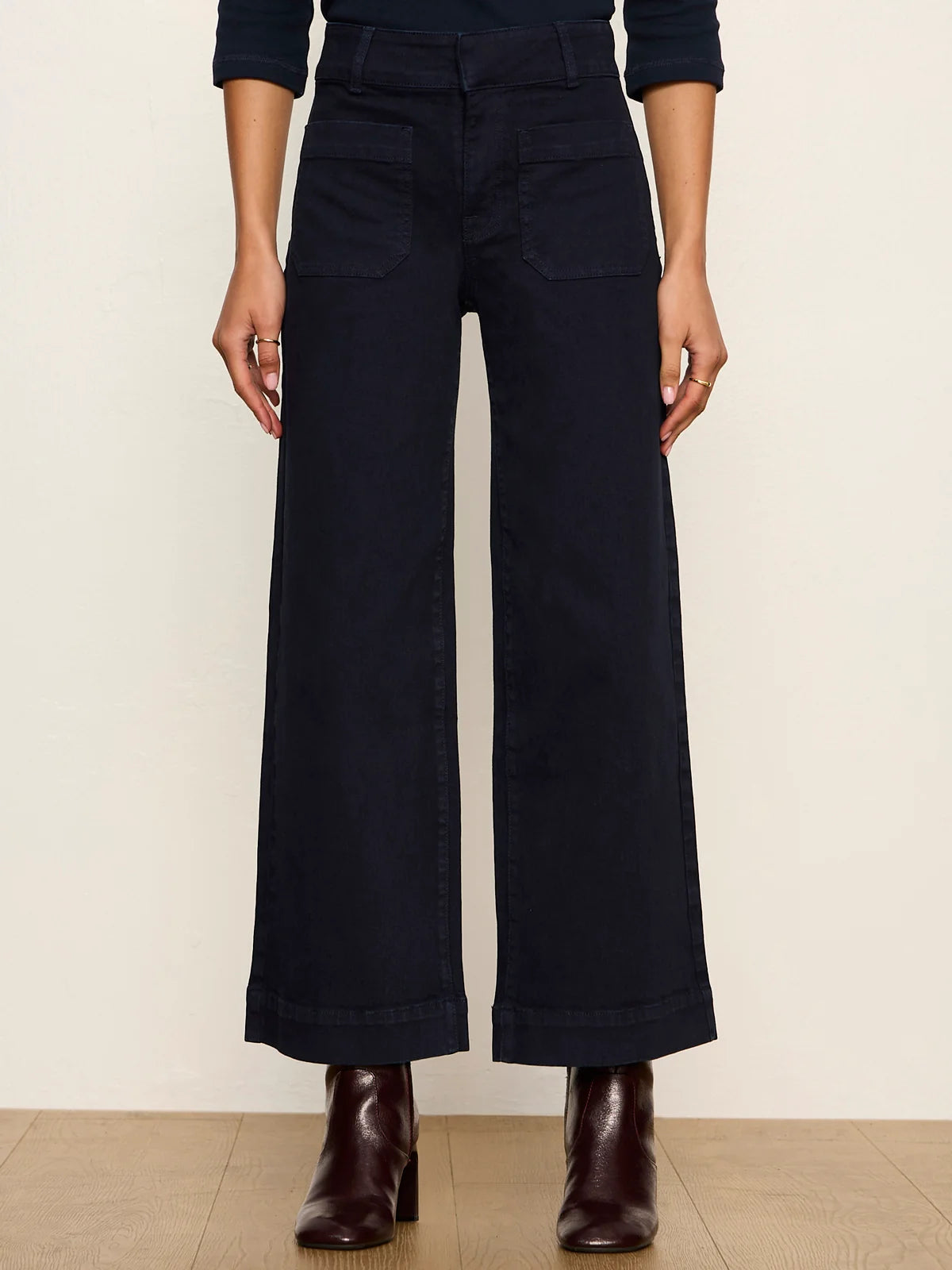 Sanctuary Chelsea Wide Leg Pant - Navy Blazer