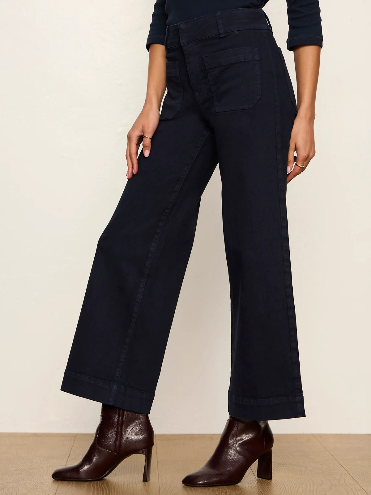 Sanctuary Chelsea Wide Leg Pant - Navy Blazer
