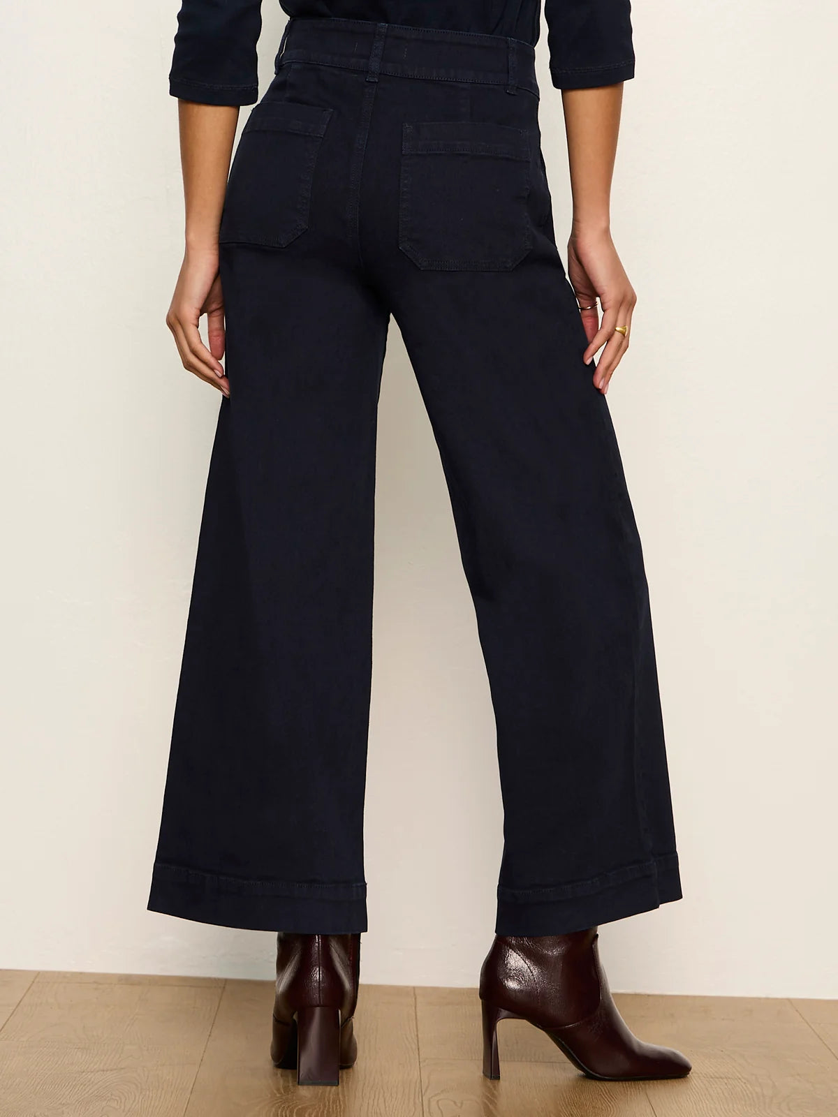Sanctuary Chelsea Wide Leg Pant - Navy Blazer