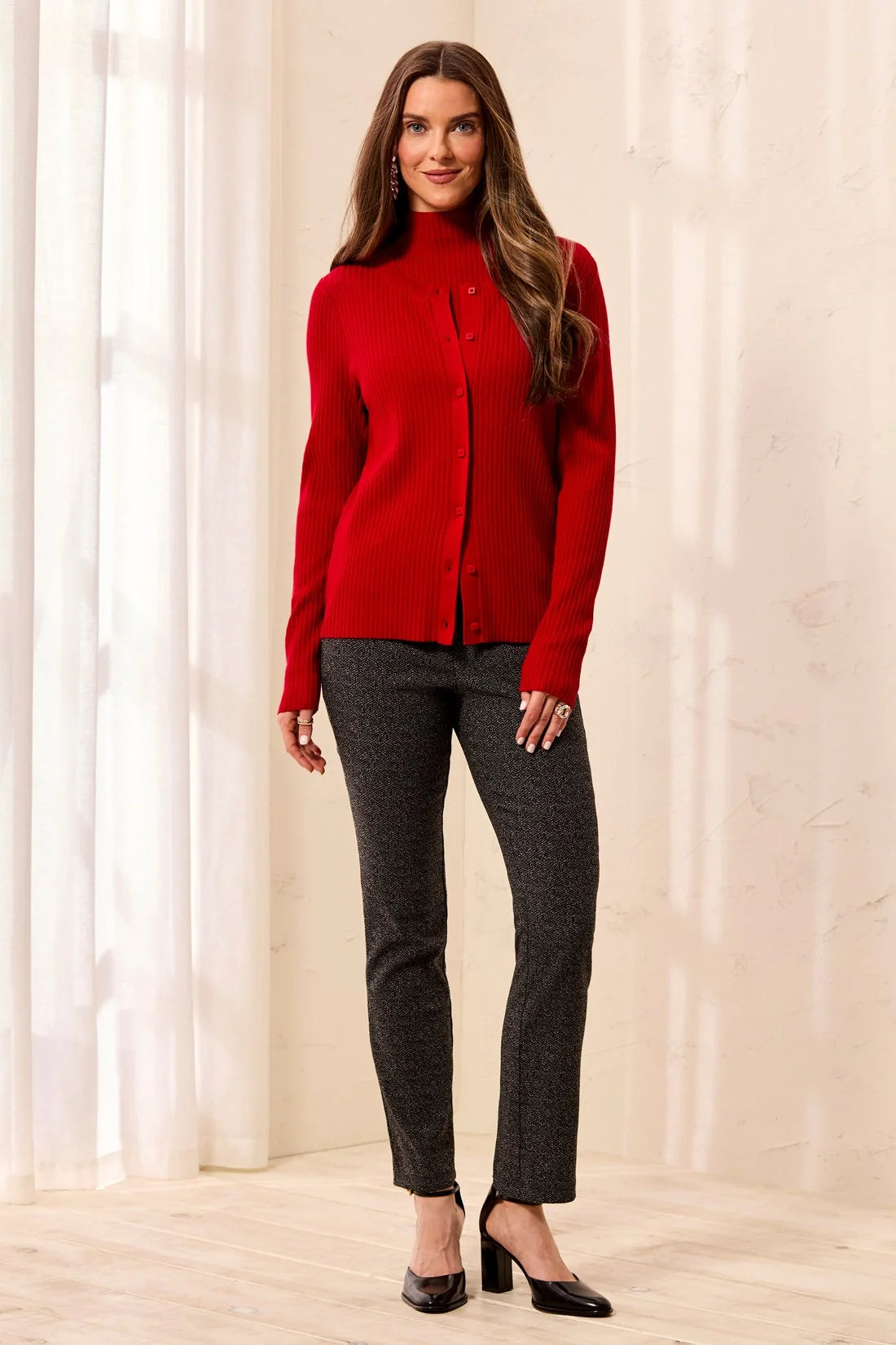Tribal Classic Cardi - Chili Pepper