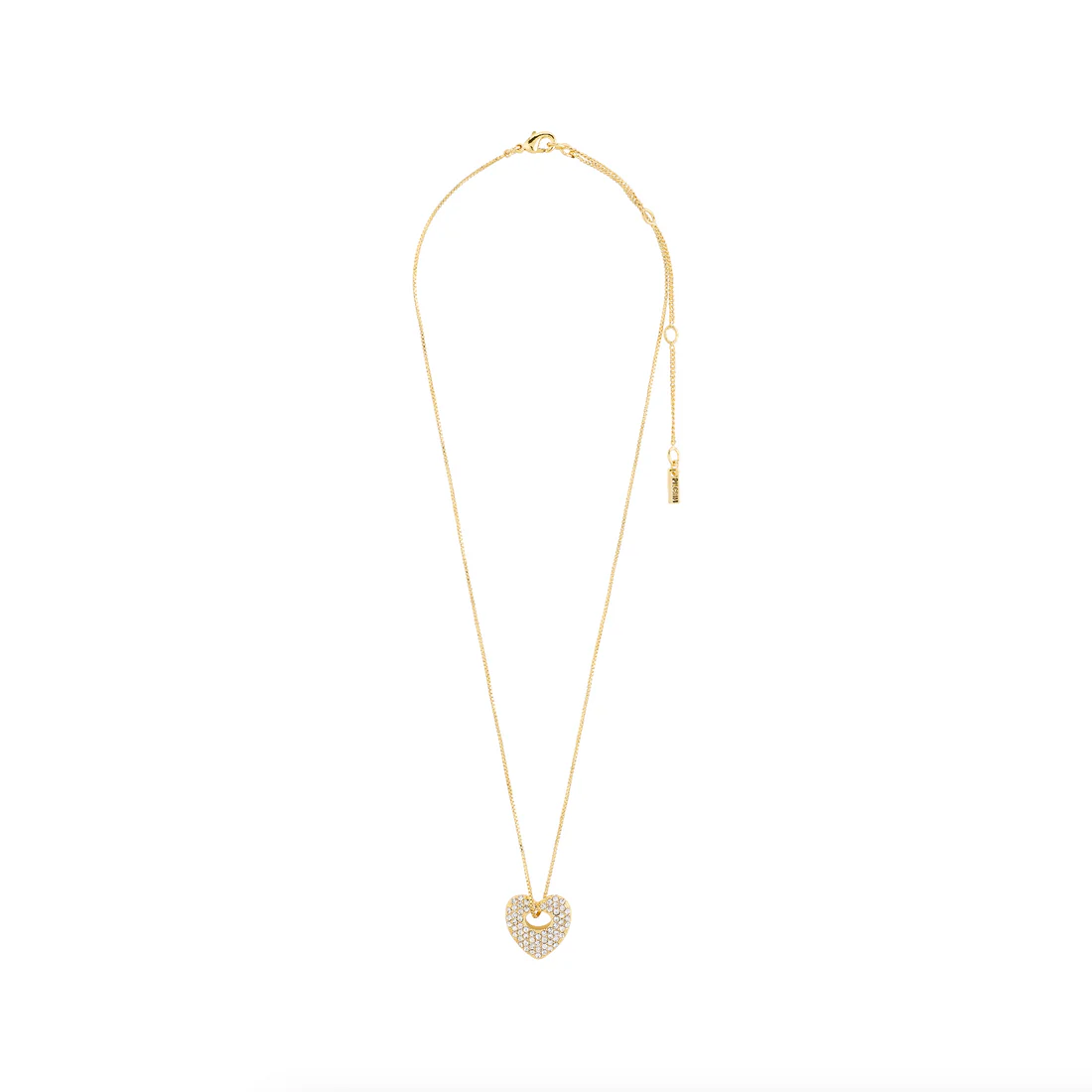 Pilgrim Dune Heart Necklace - Gold